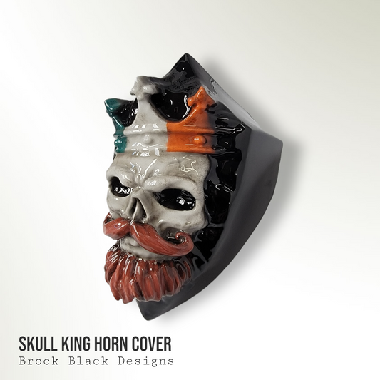 3D skull king horn cover