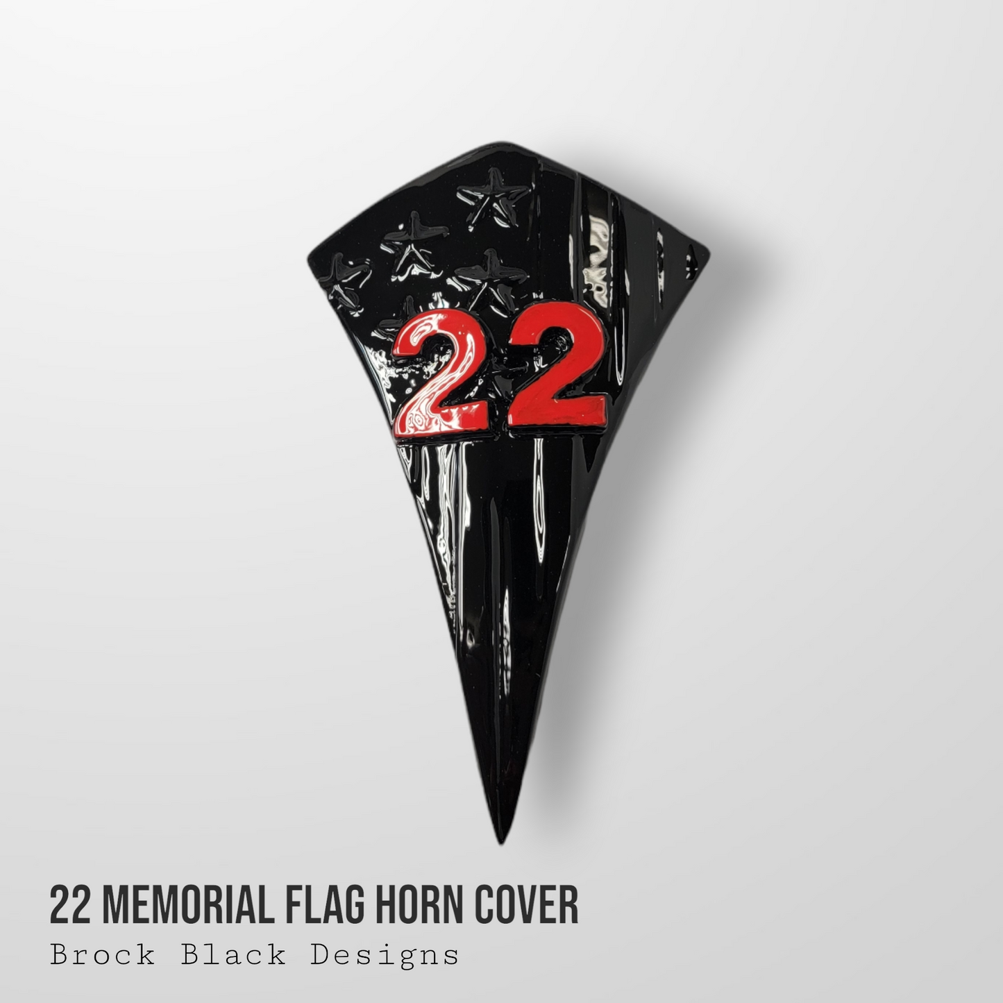 22 Memorial American flag Horn Cover