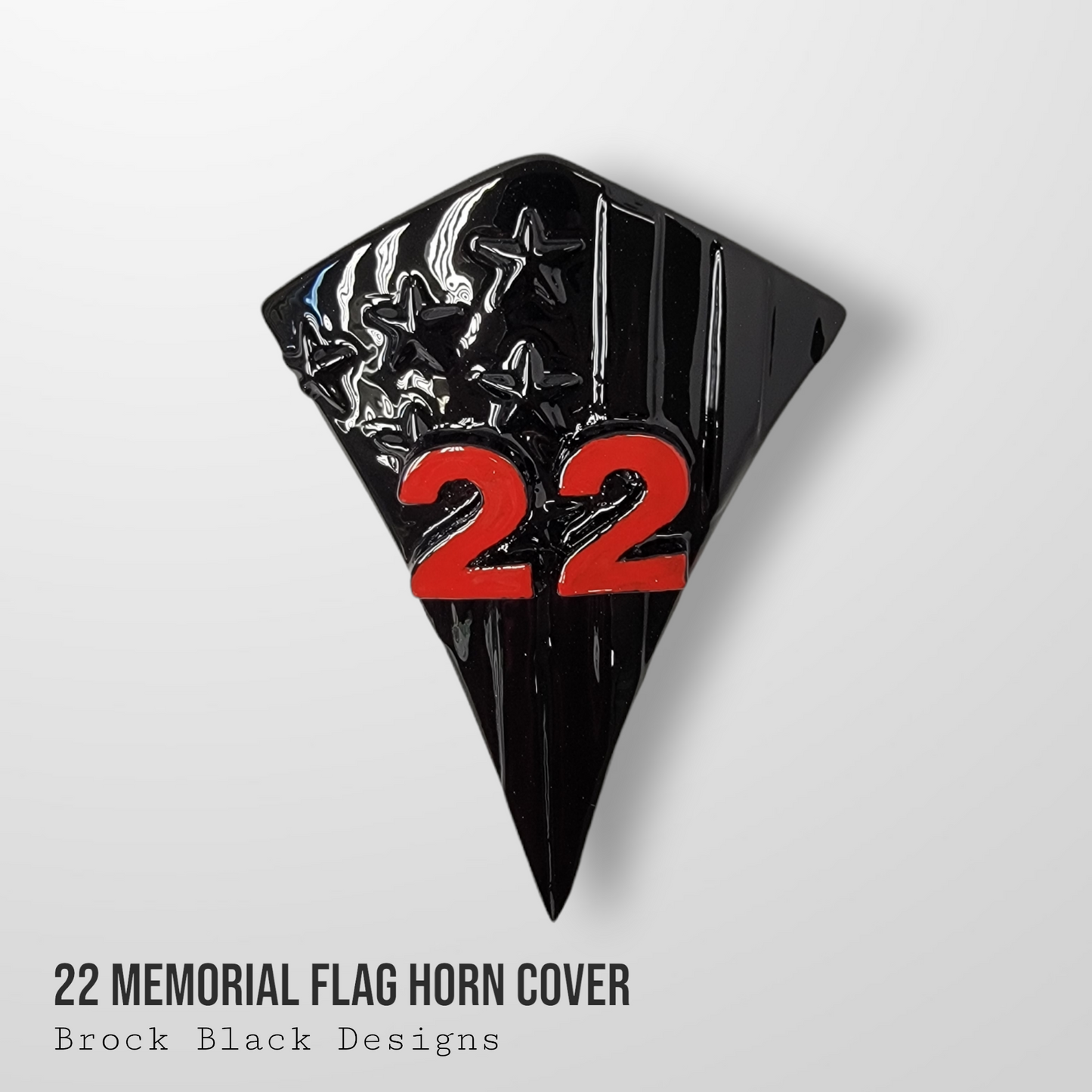 22 Memorial American flag Horn Cover