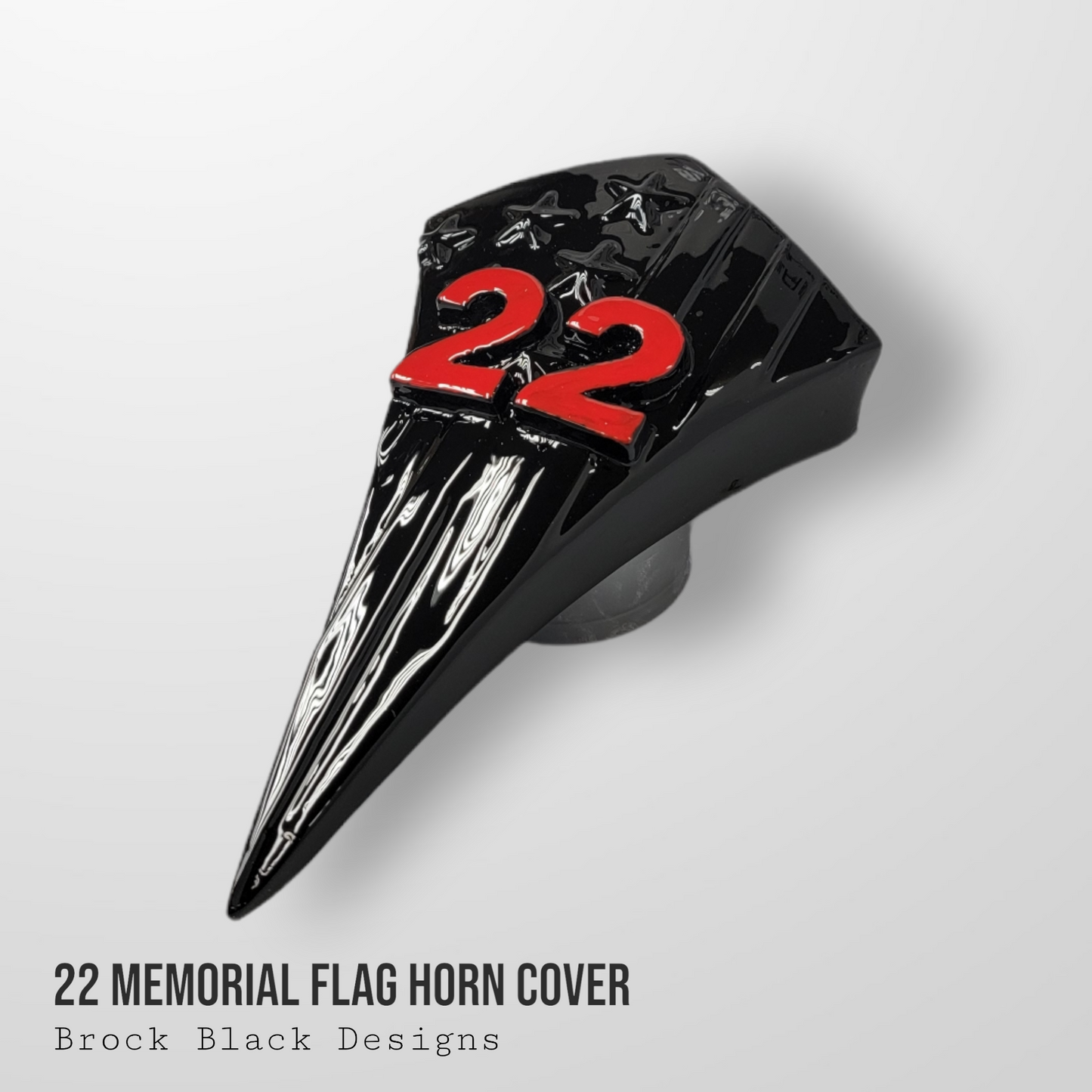 22 Memorial American flag Horn Cover