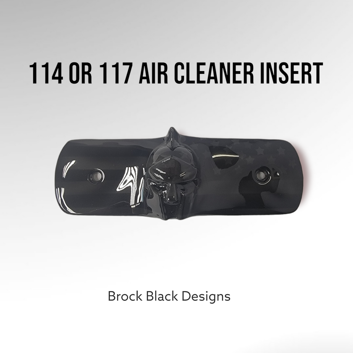 114 & 117 air cleaner insert 3D Spartan Flag