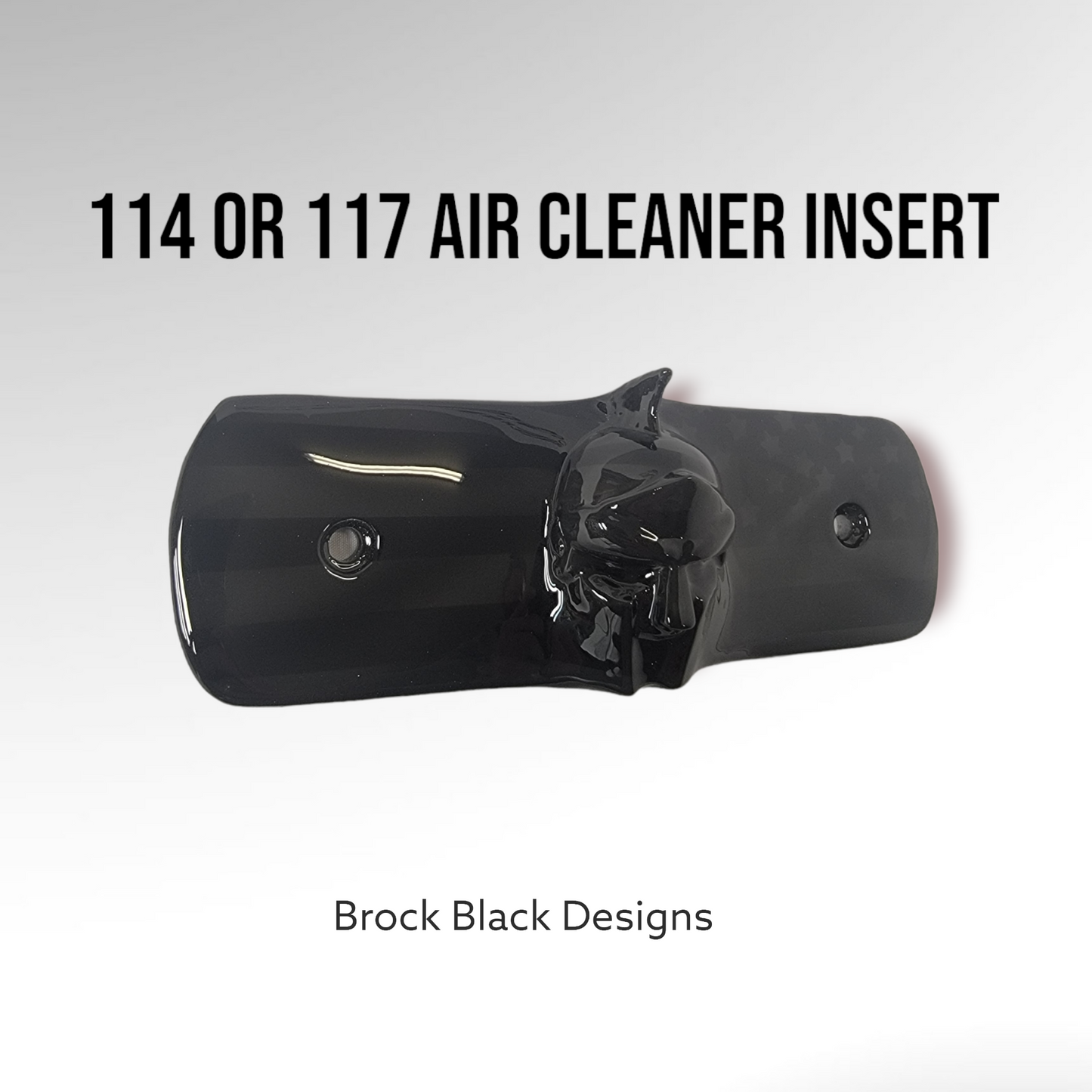 114 & 117 air cleaner insert 3D Spartan Flag