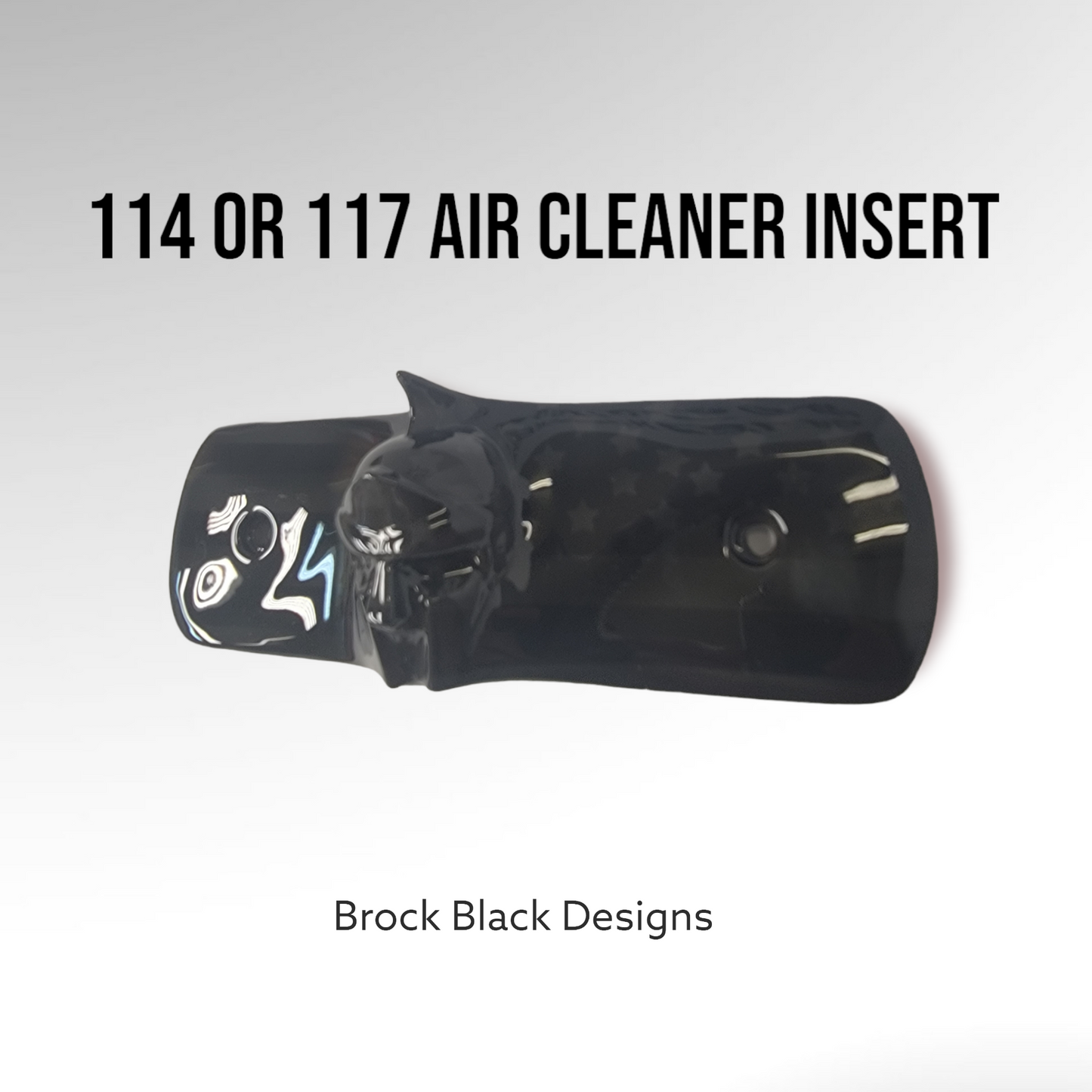 114 & 117 air cleaner insert 3D Spartan Flag