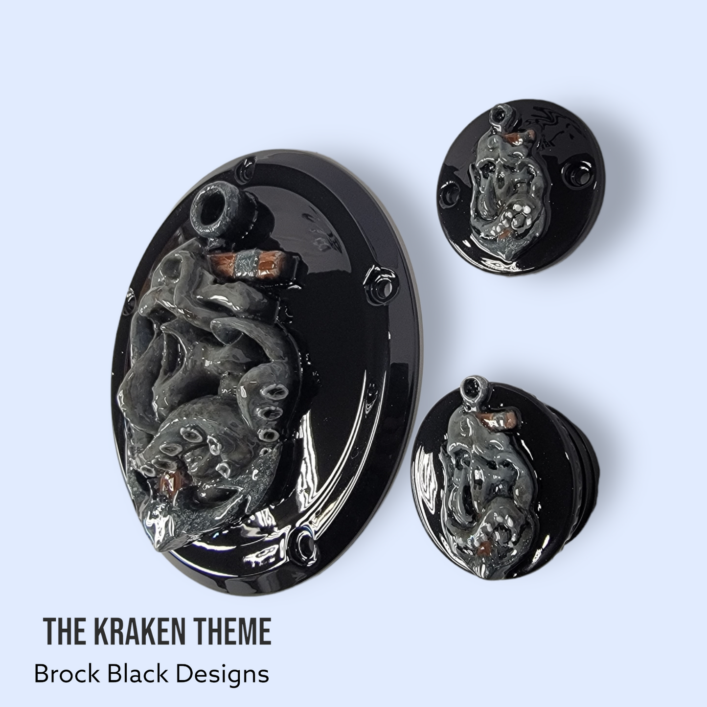 3D Kraken themed derby cover