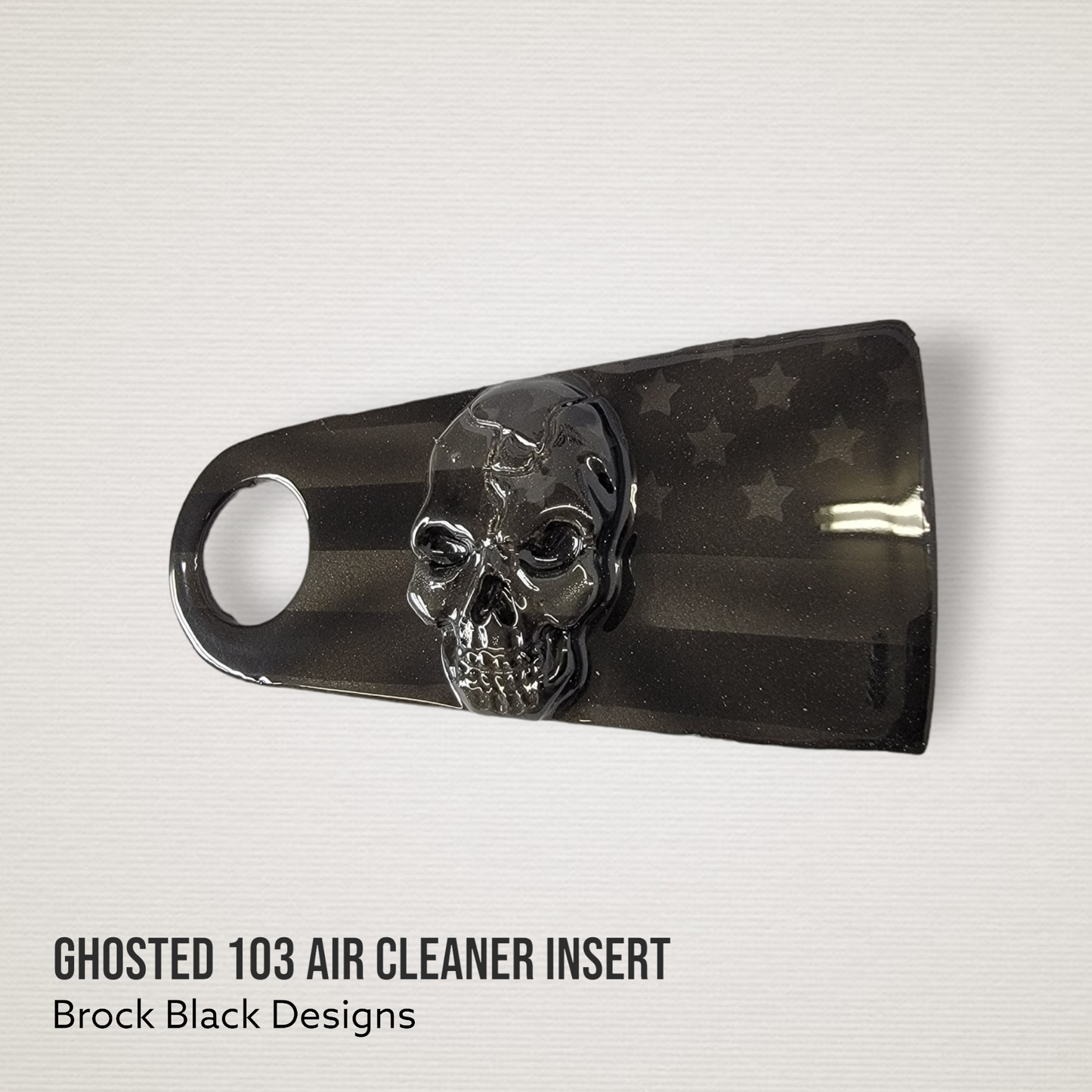 3D skull flag 103 air cleaner insert