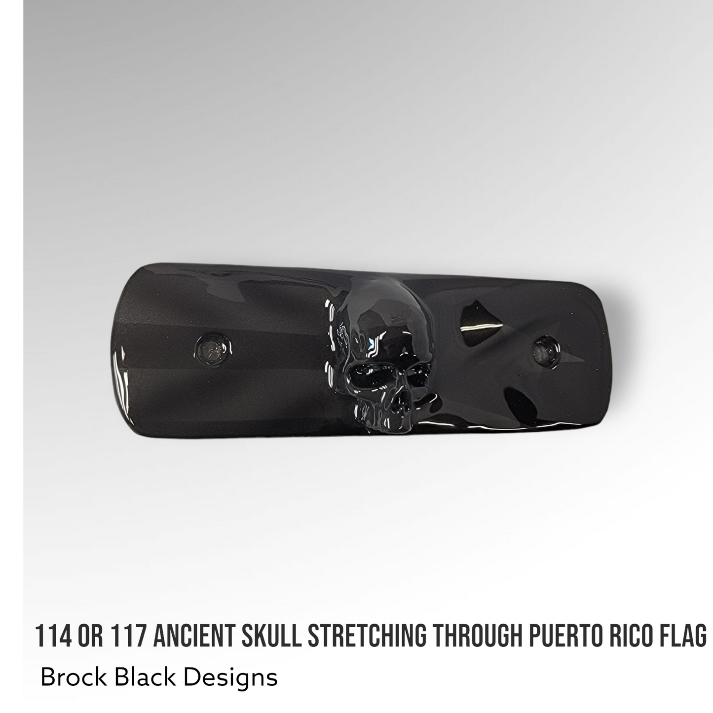 114 or 117 air cleaner insert 3D ancient skull Puerto Rico theme