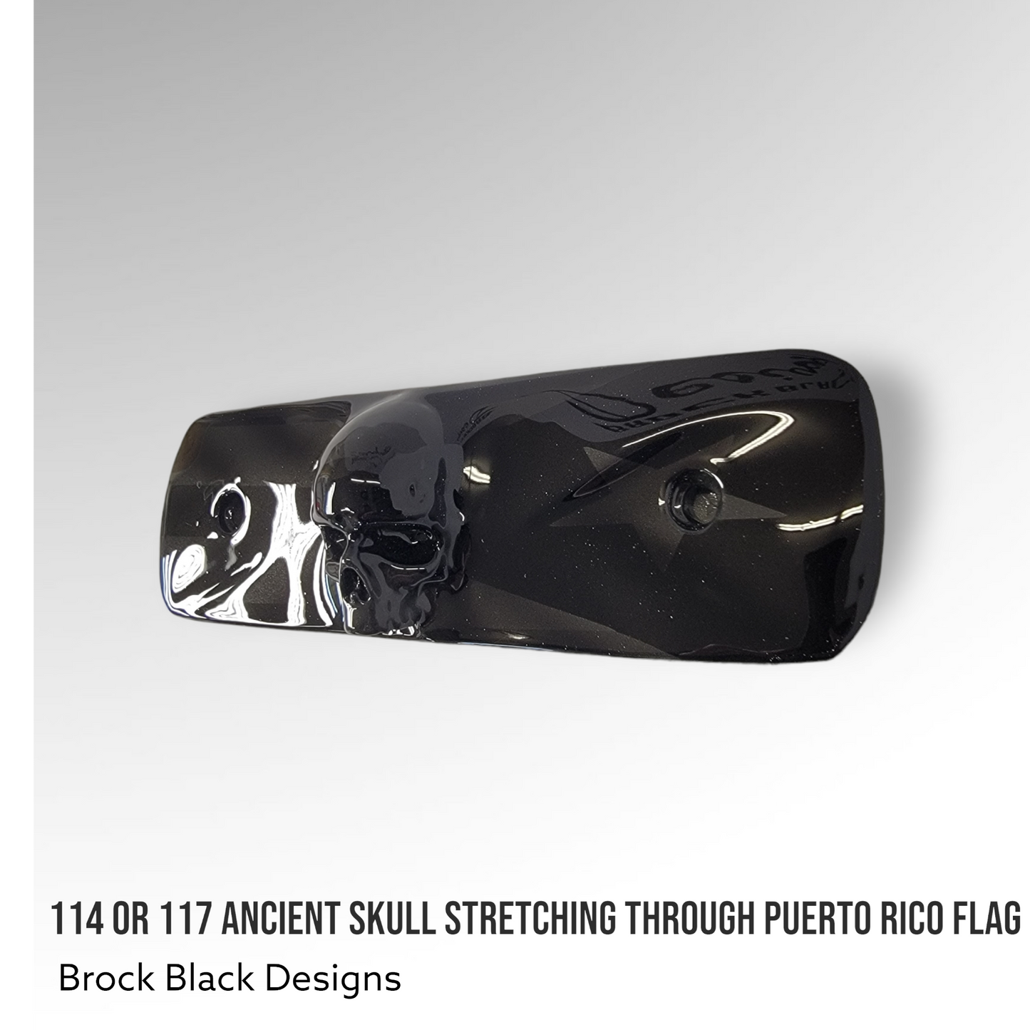 114 or 117 air cleaner insert 3D ancient skull Puerto Rico theme