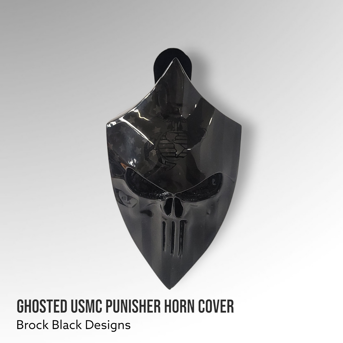 3D Punisher with American flag USMC logo