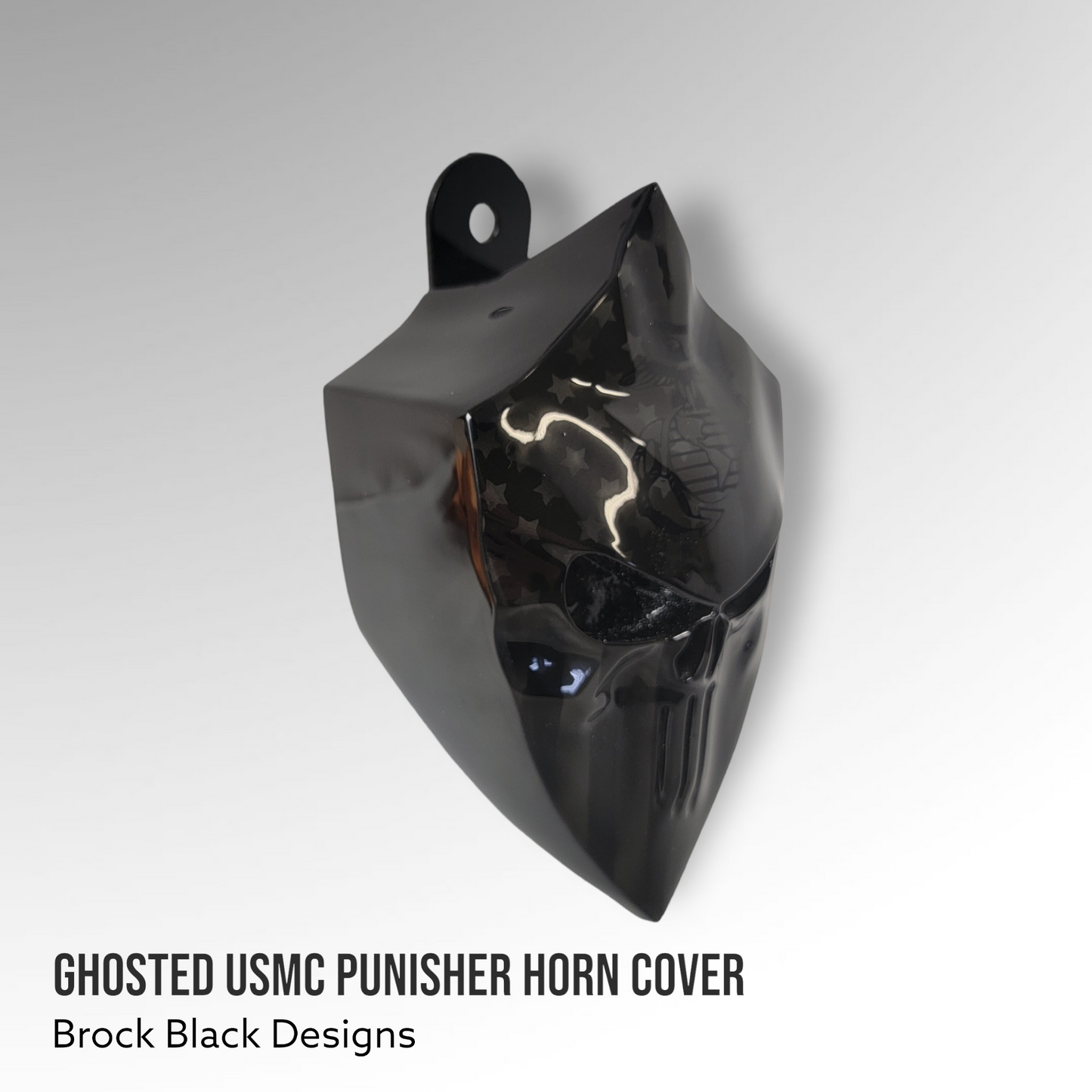 3D Punisher with American flag USMC logo