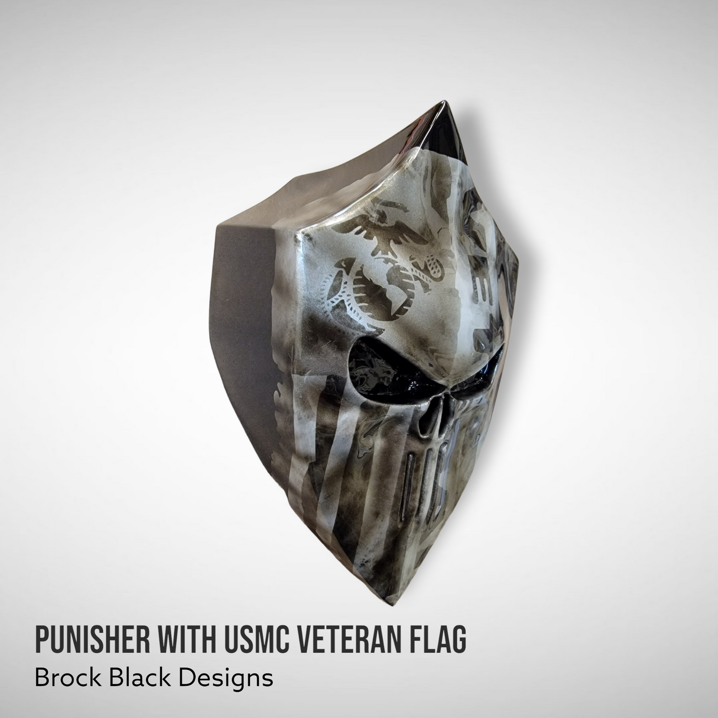 Harley horn 3D Punisher with USMC Veteran