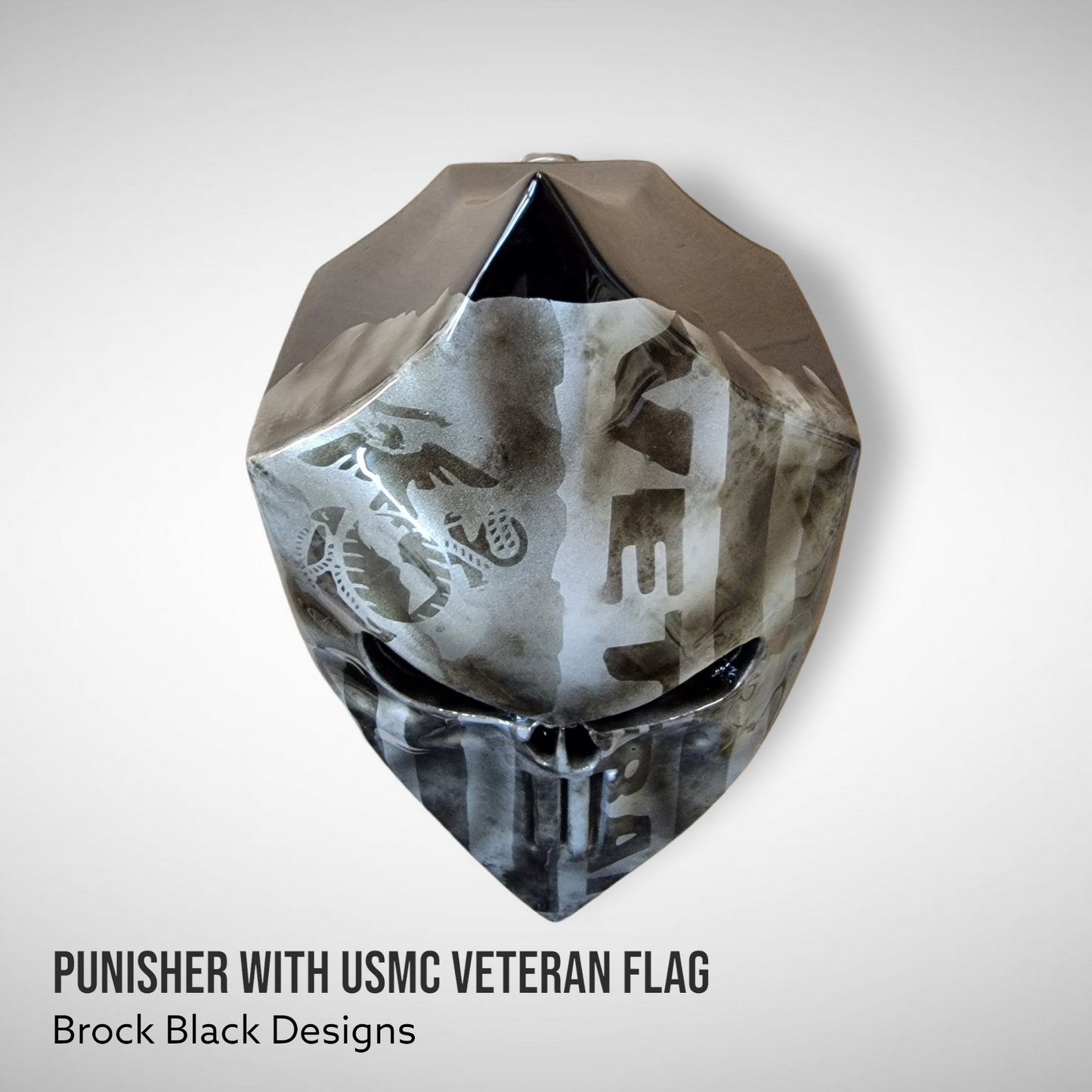 Harley horn 3D Punisher with USMC Veteran