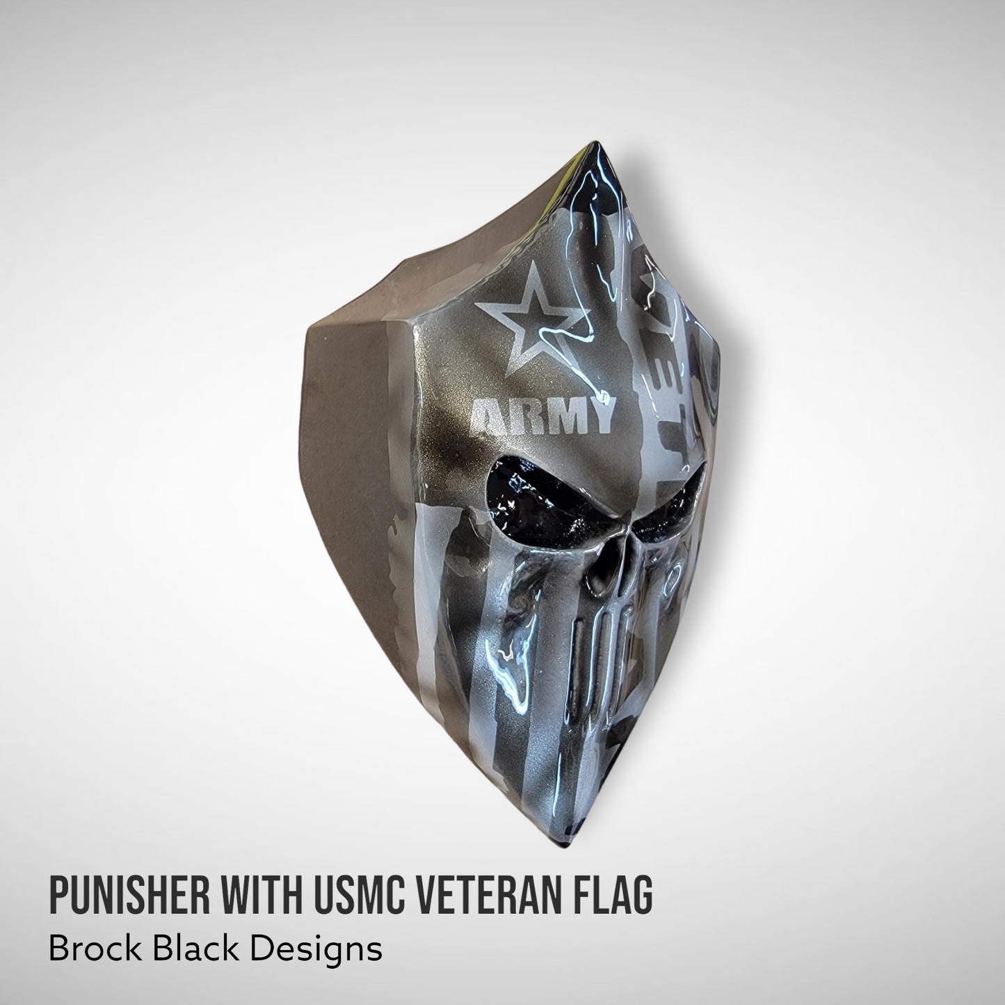 Harley horn 3D Punisher with USMC Veteran