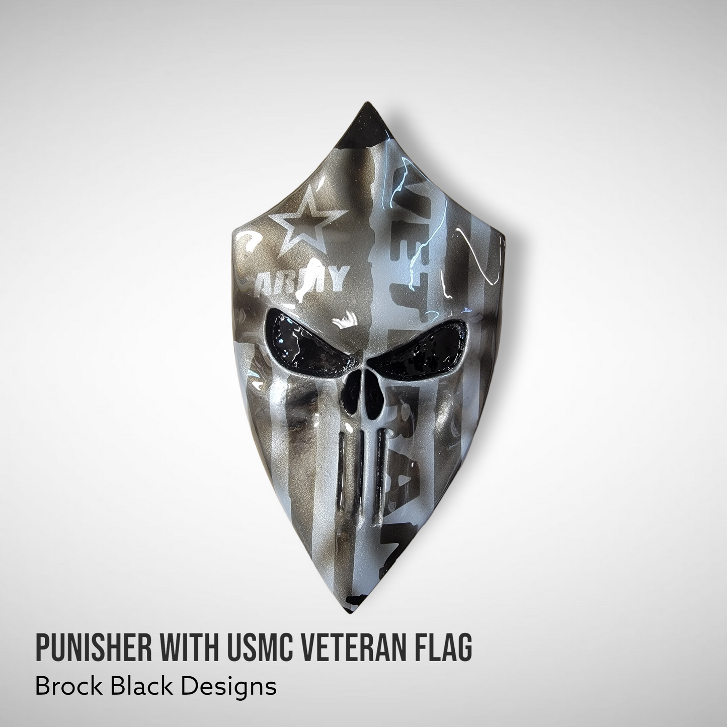 Harley horn 3D Punisher with USMC Veteran