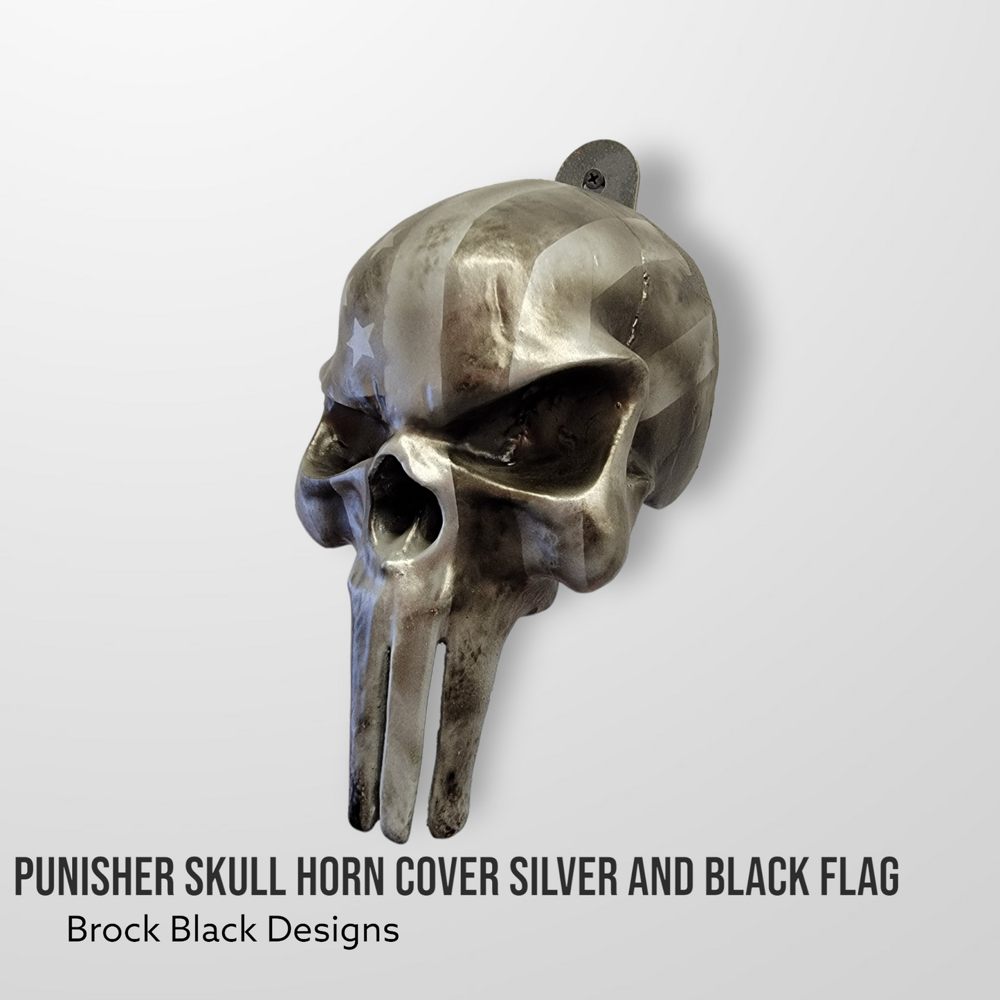 3D Punisher skull horn cover