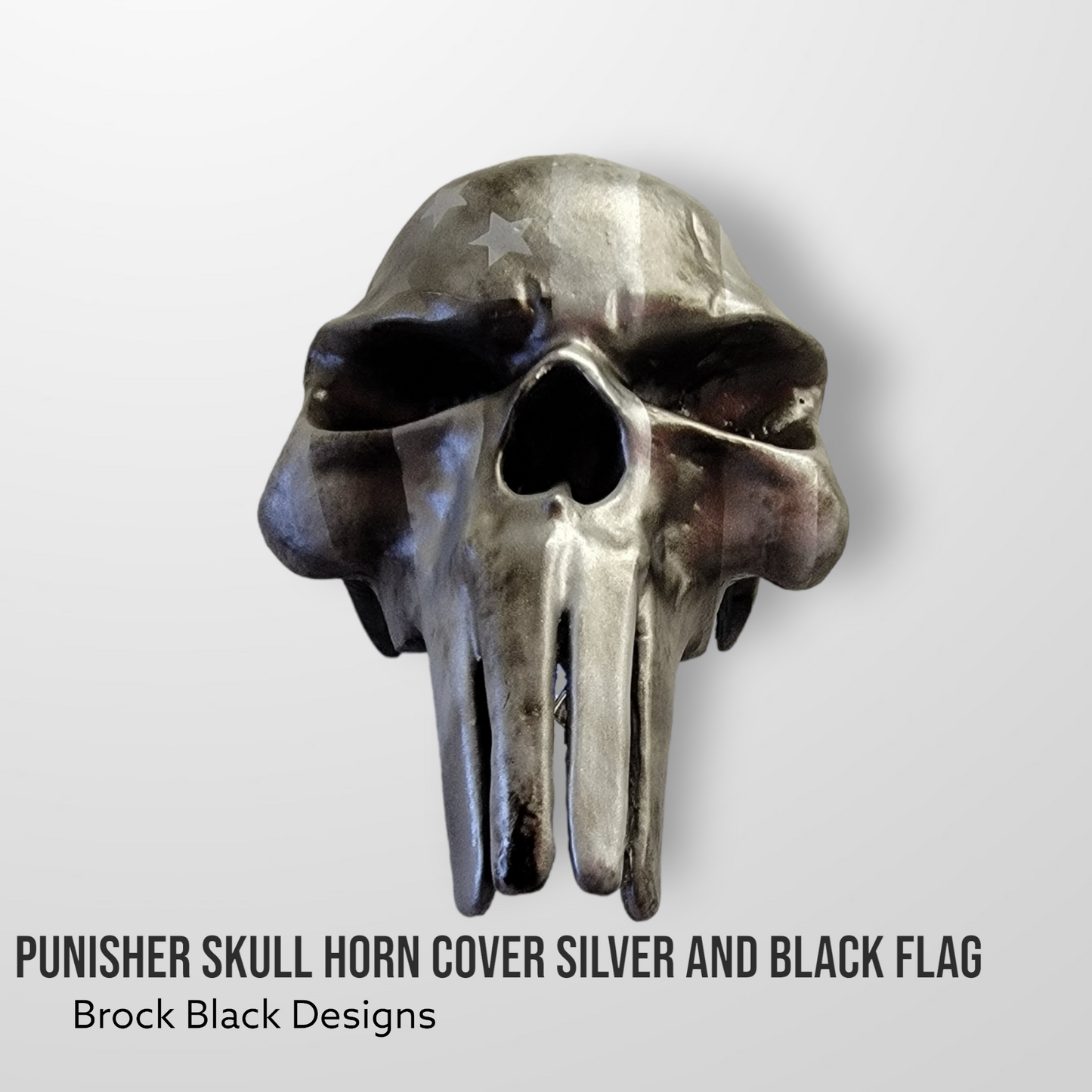 3D Punisher skull horn cover