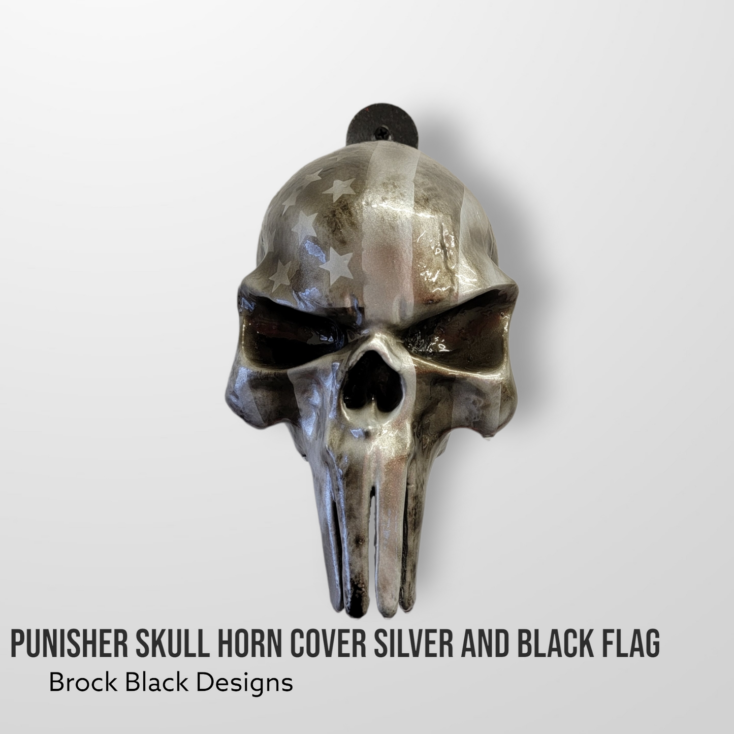 3D Punisher skull horn cover