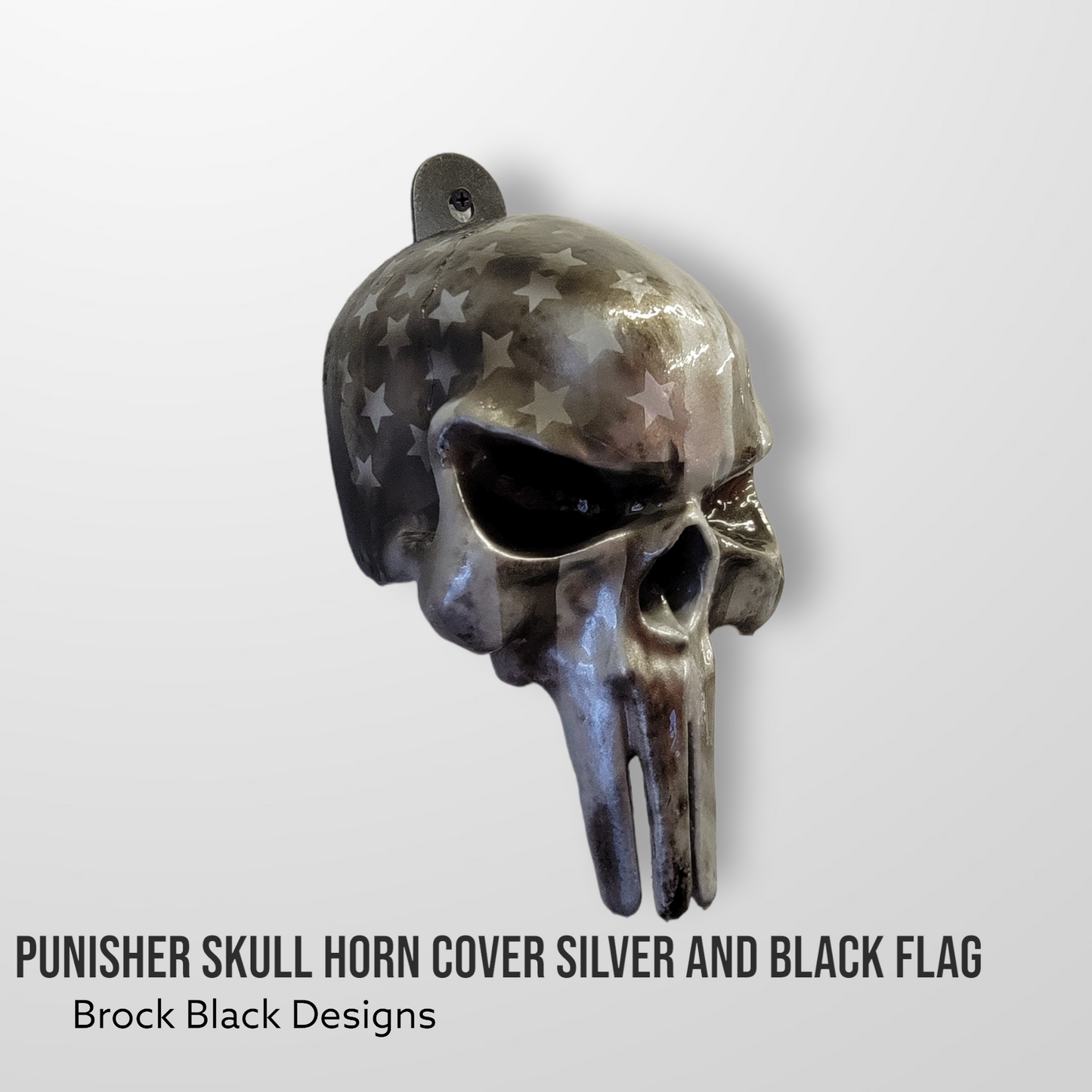 3D Punisher skull horn cover