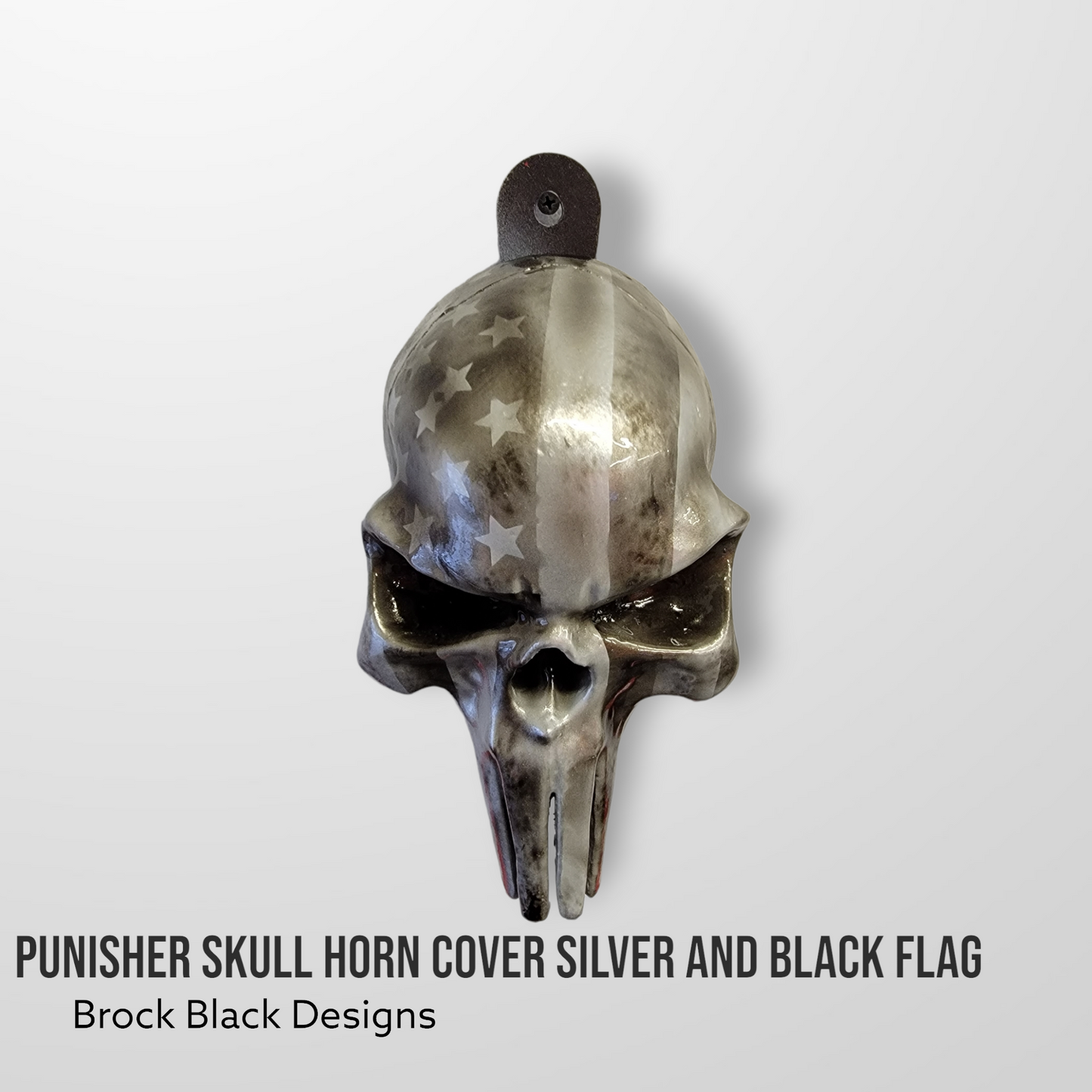 3D Punisher skull horn cover