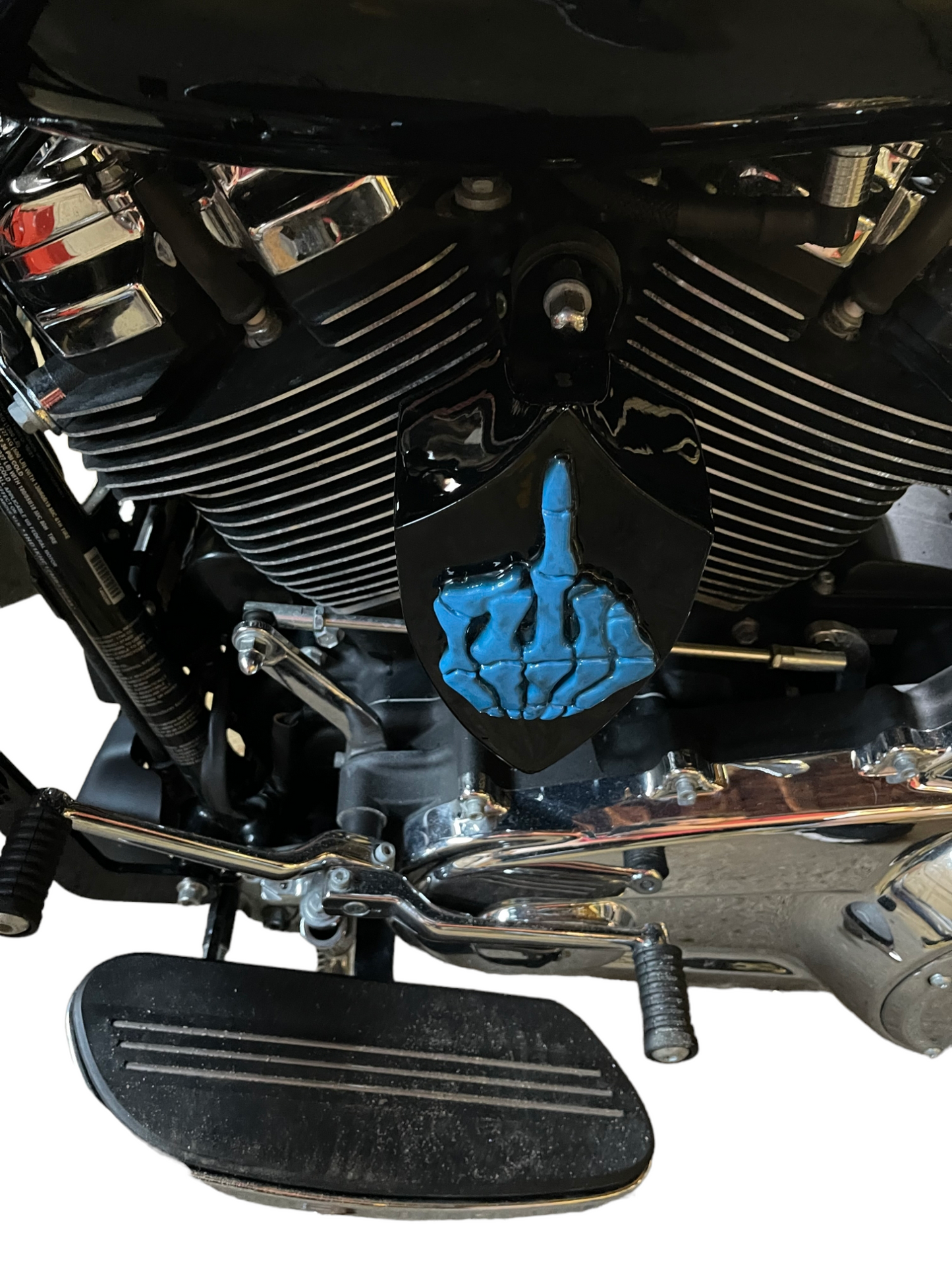 3D middle finger horn cover