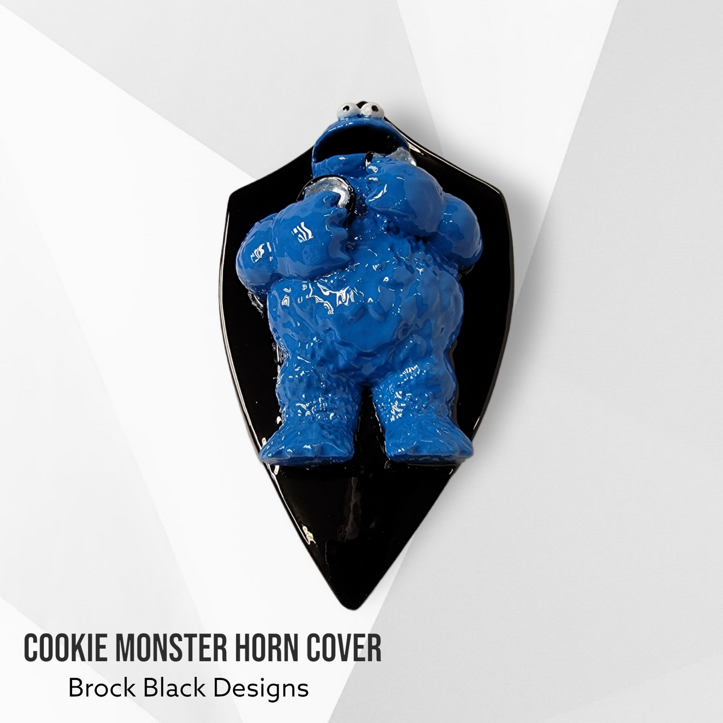 3D cookie monster horn cover