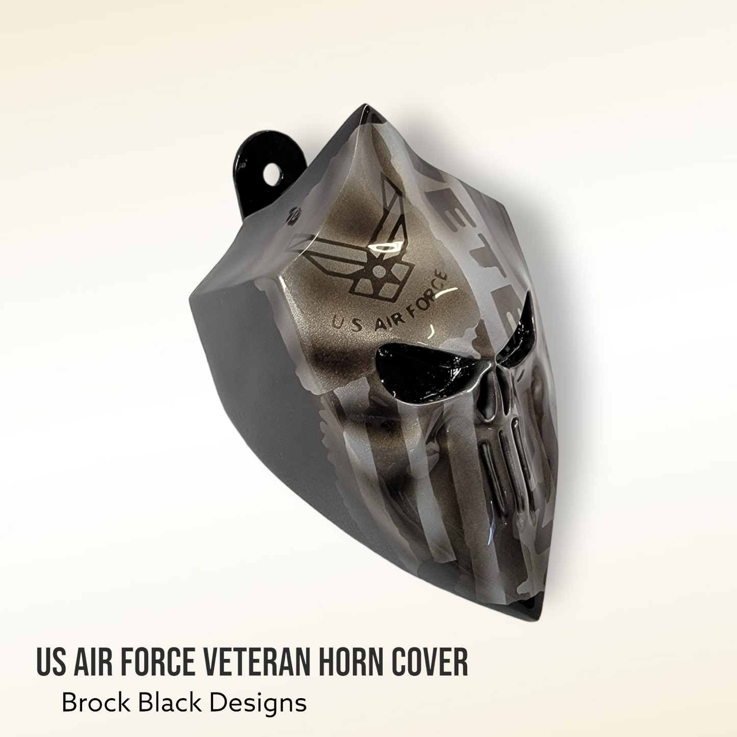 Punisher with US Air Force Veteran horn cover