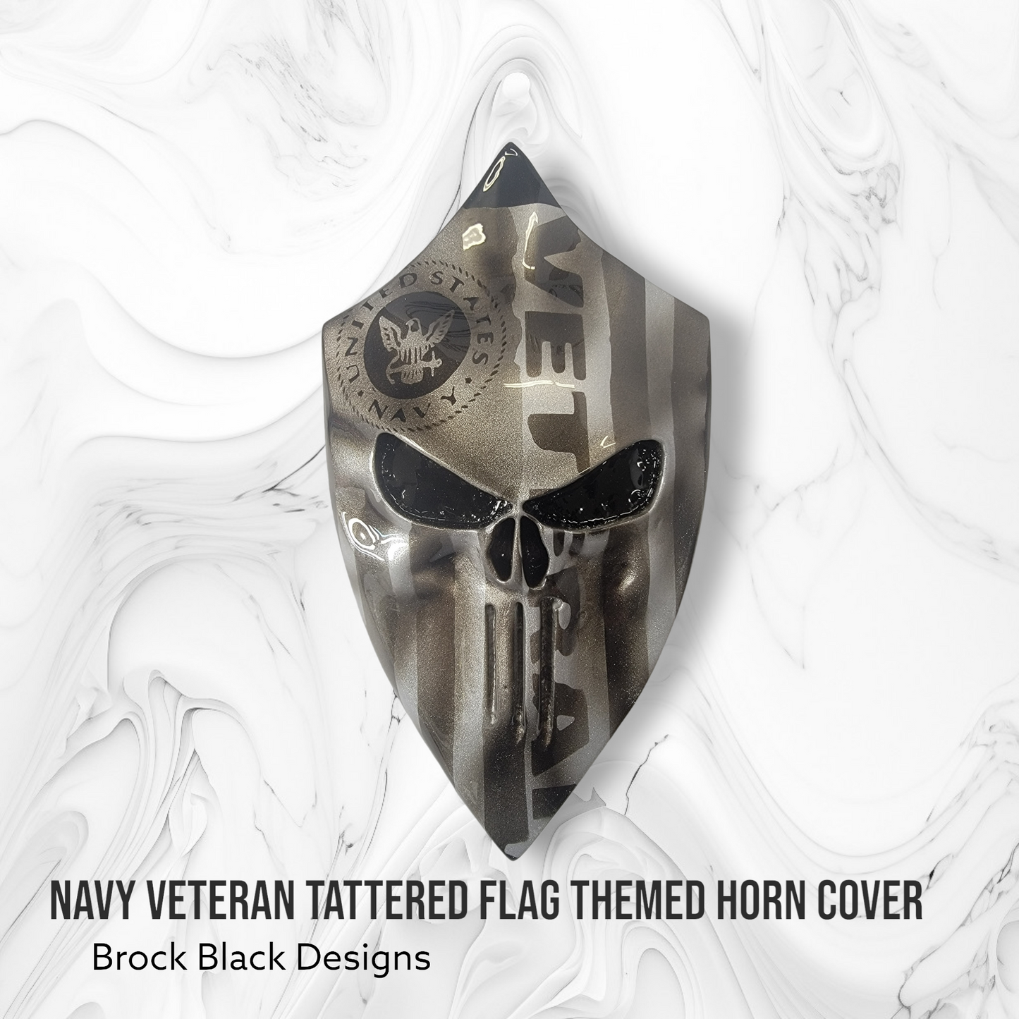 3D Punisher with Navy Veteran flag