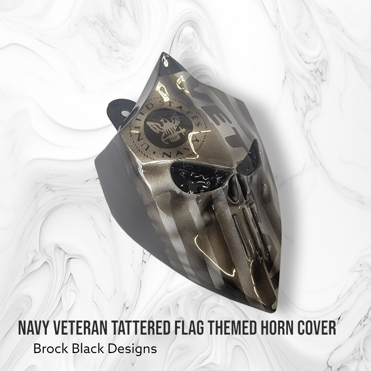 3D Punisher with Navy Veteran flag