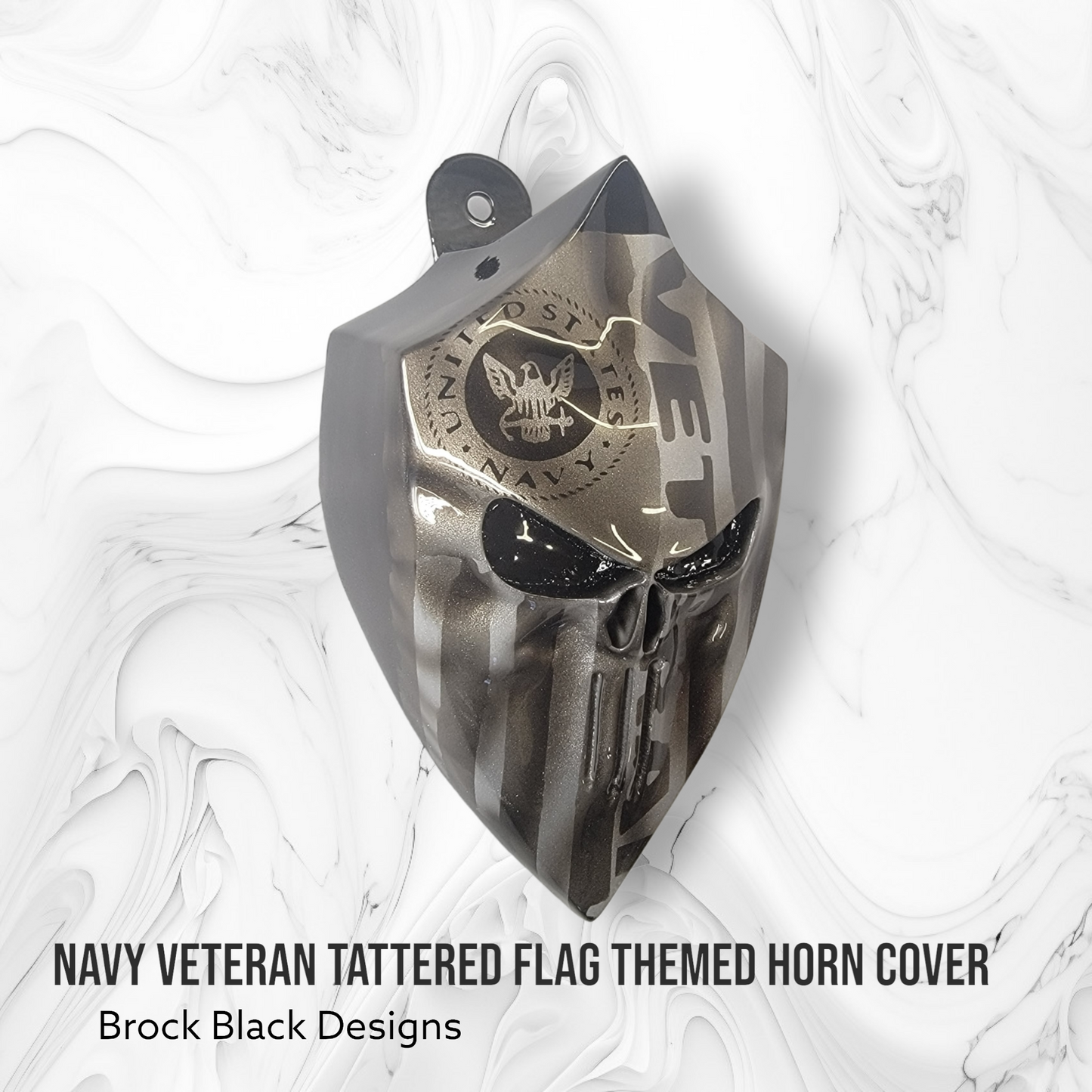 3D Punisher with Navy Veteran flag