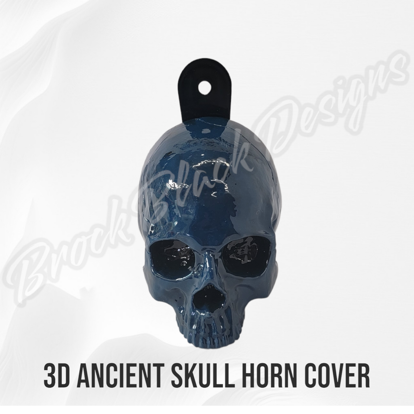 Ancient skull Deathly Hallows symbol horn cover