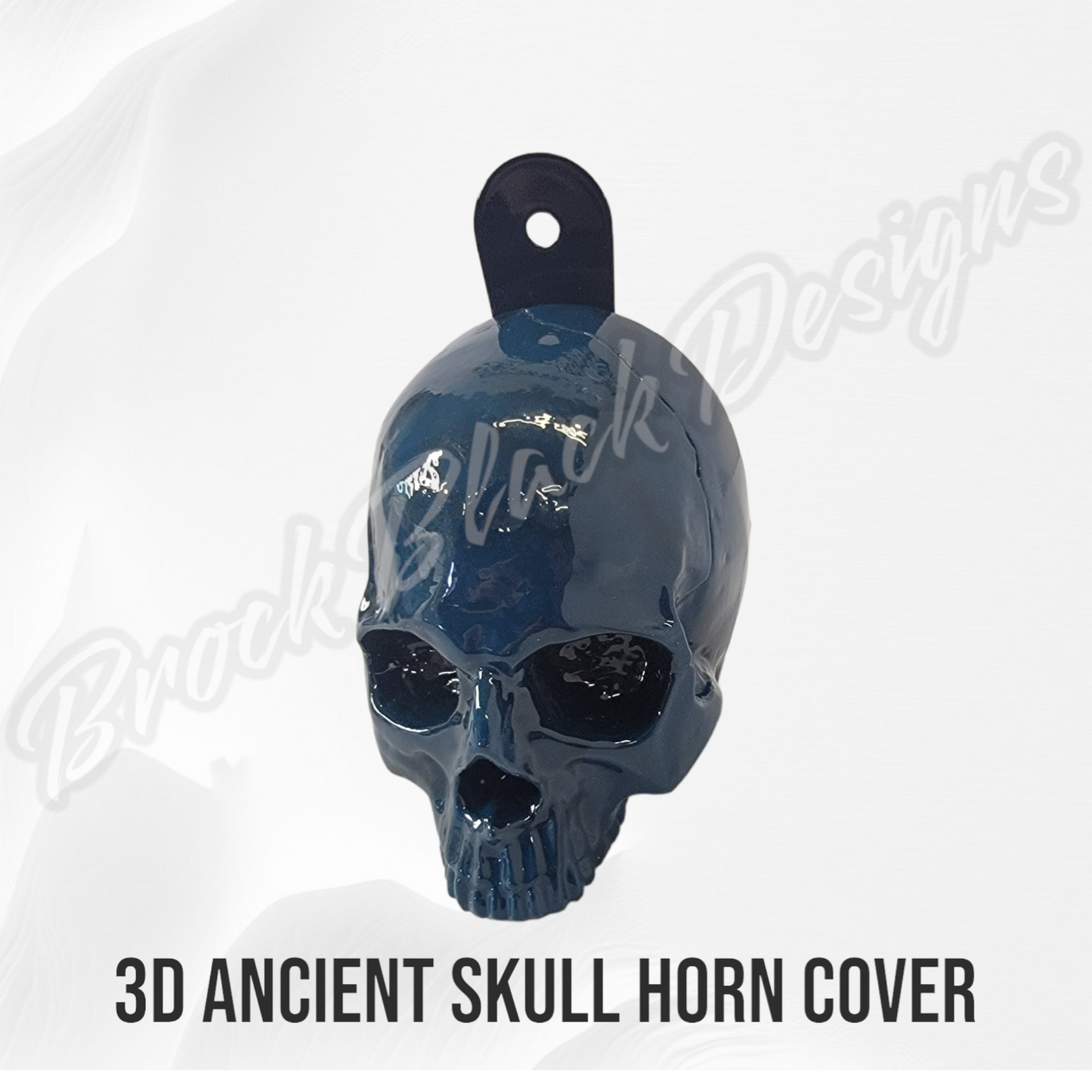 3D ancient skull chaos symbol horn cover