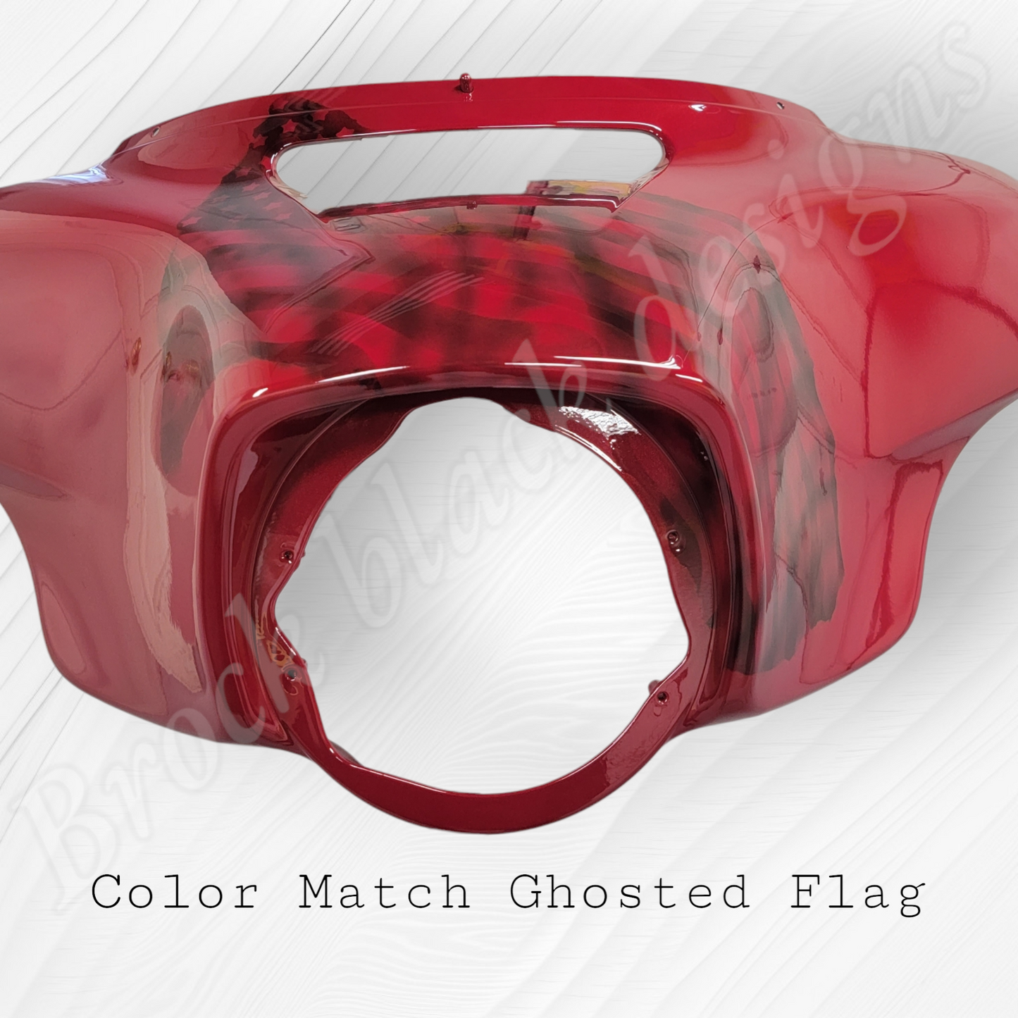 Fairing Ghosted tattered American flag