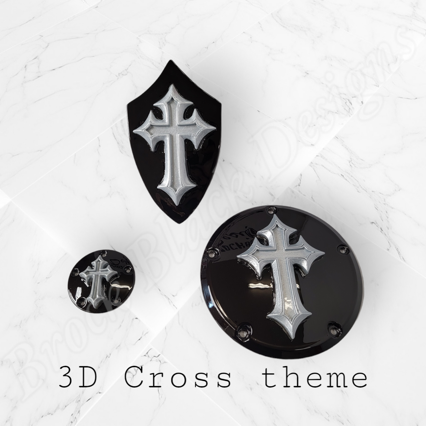 3D cross derby cover, points cover, and horn cover