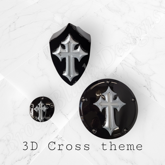 3D cross derby cover, points cover, and horn cover
