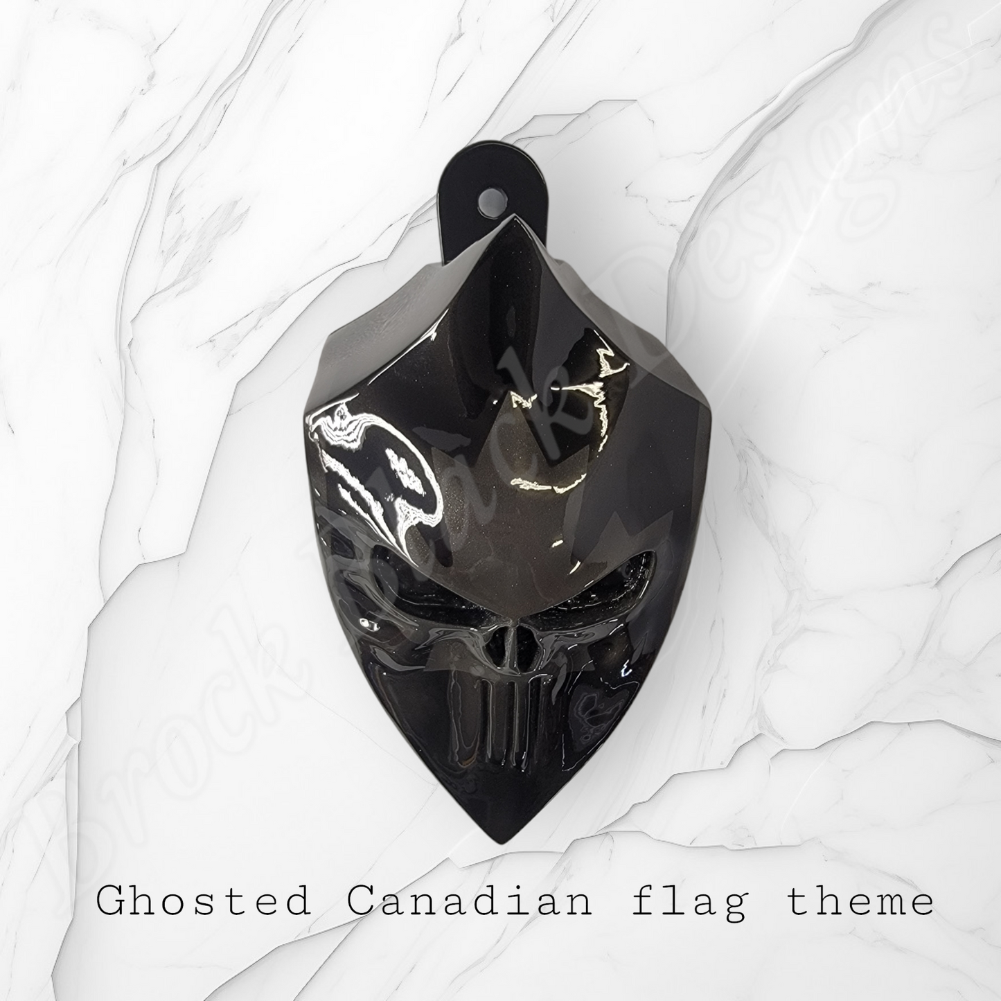 Punisher horn cover ghosted Canadian flag