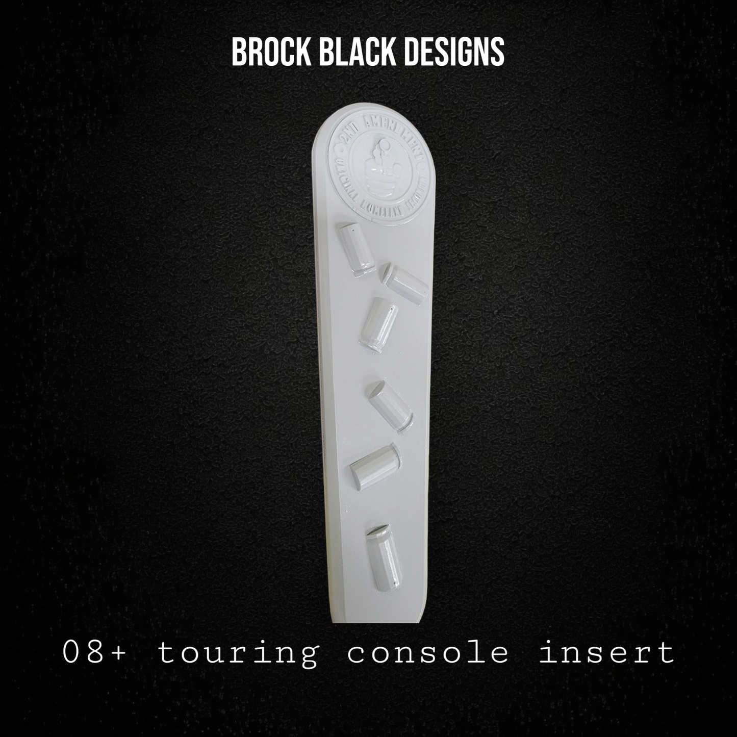 3D 2nd Amendment theme console insert