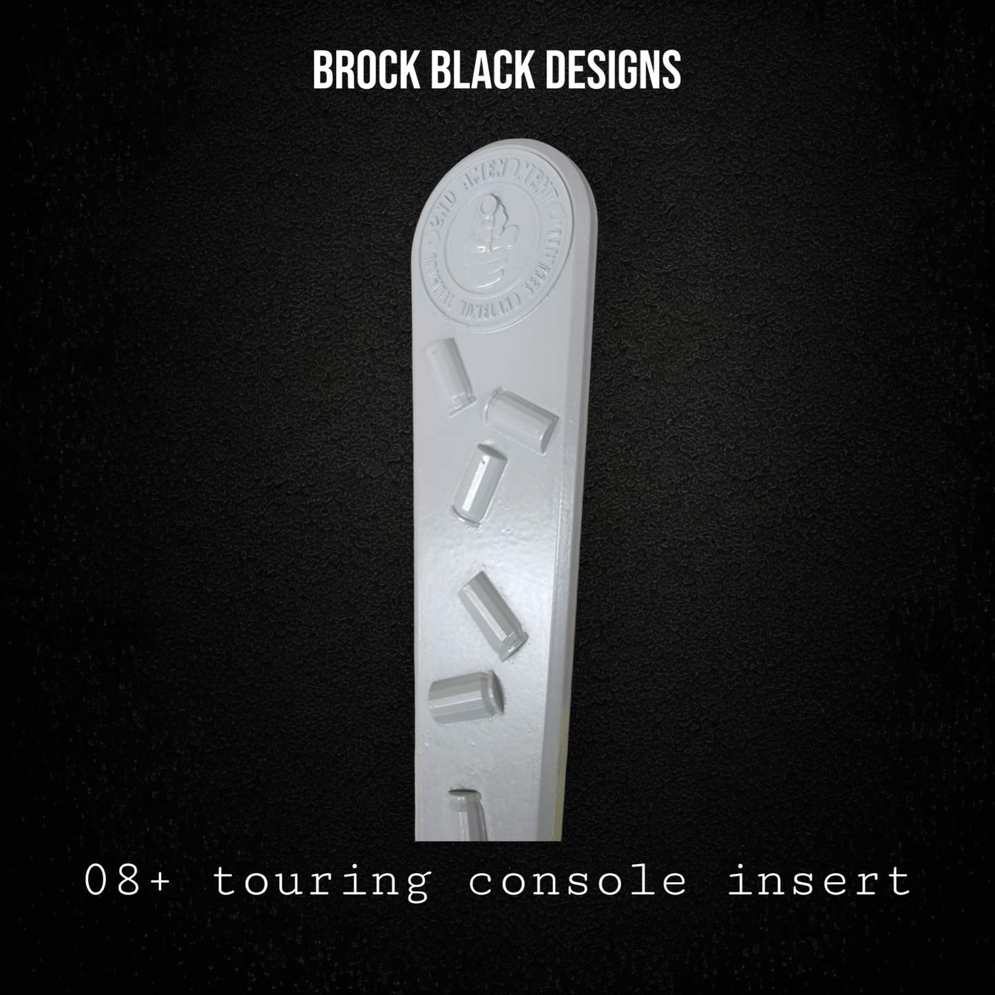 3D 2nd Amendment theme console insert