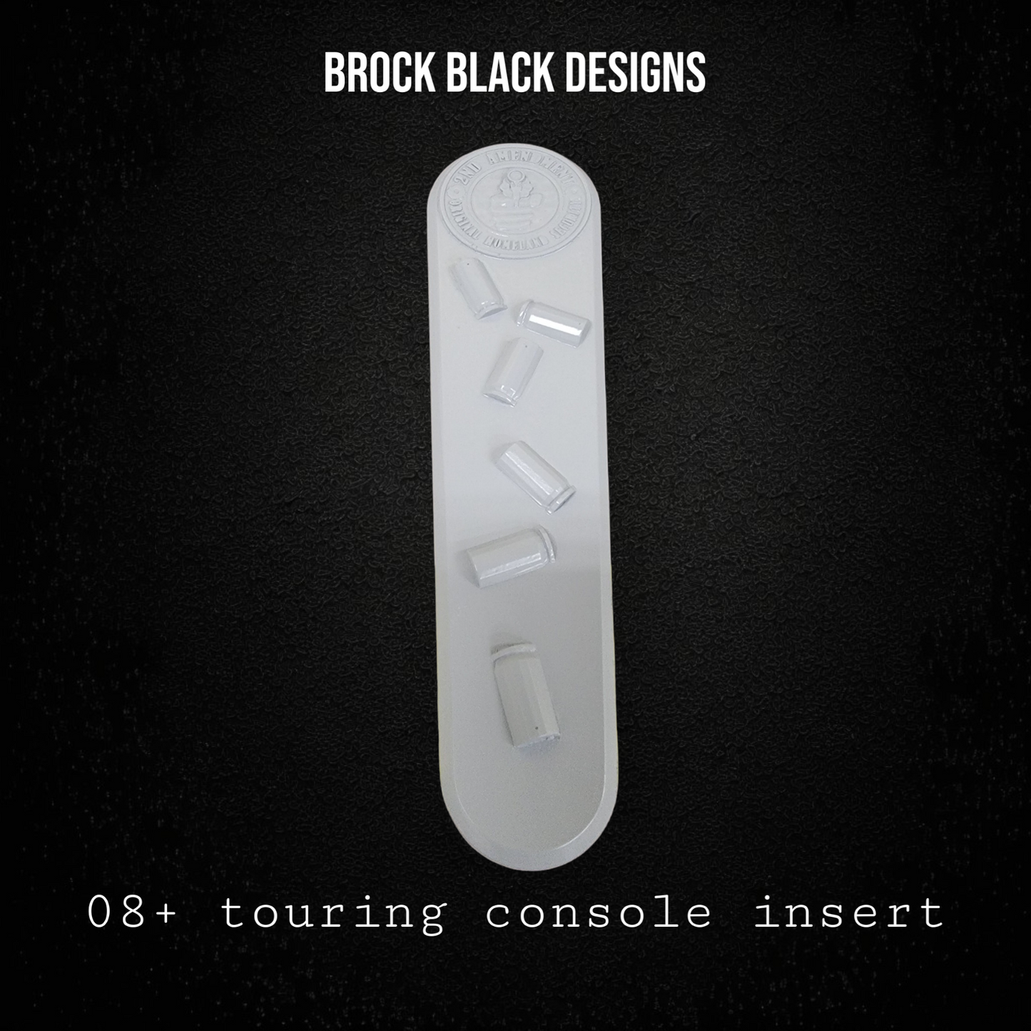 3D 2nd Amendment theme console insert