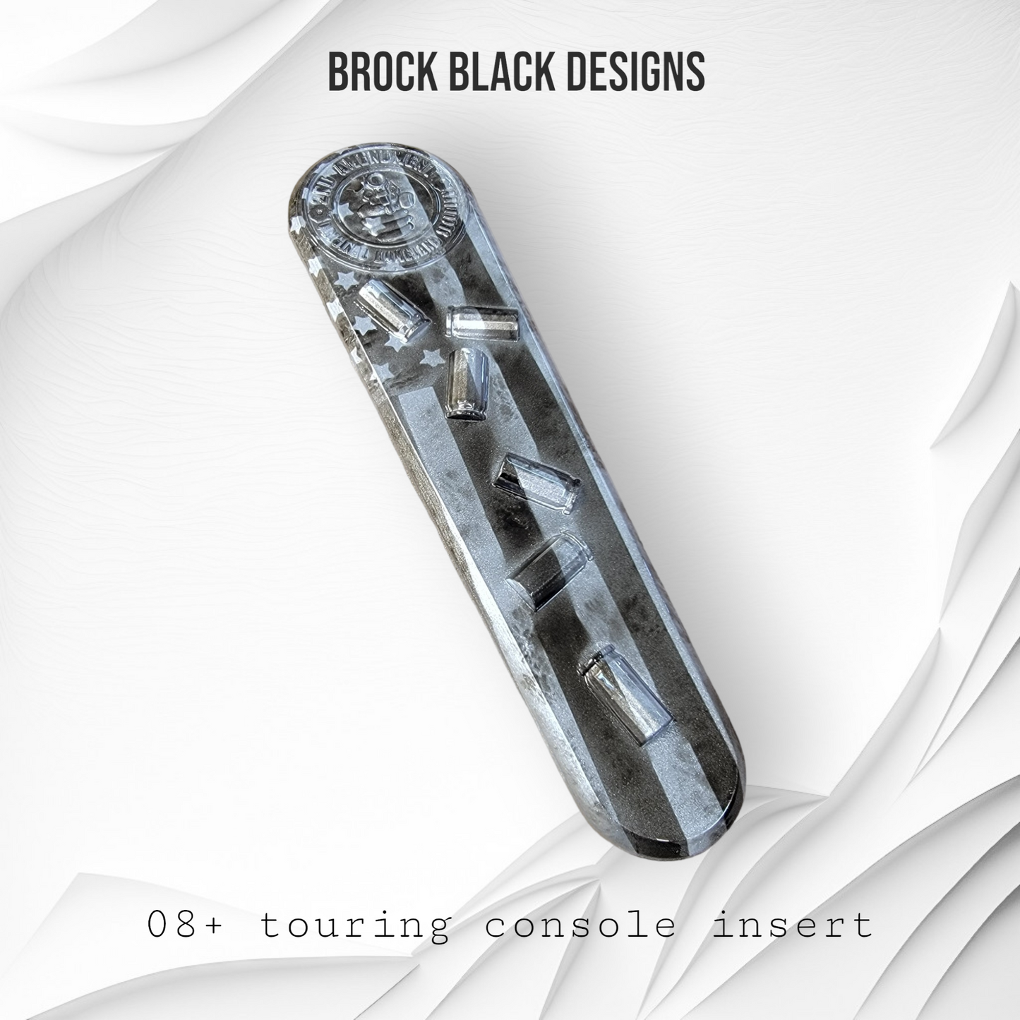 3D 2nd Amendment theme console insert