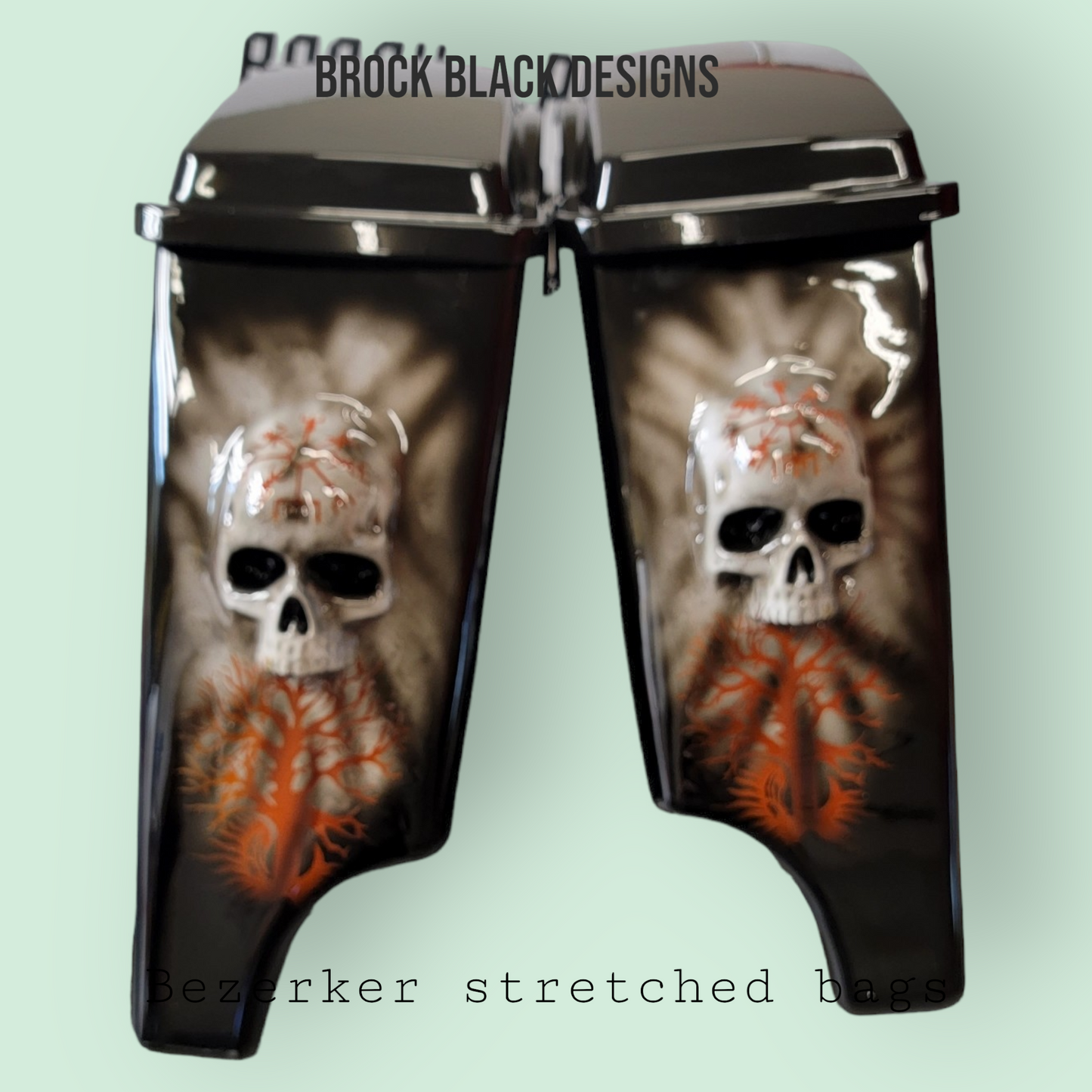 Bezerker themed stretched bags