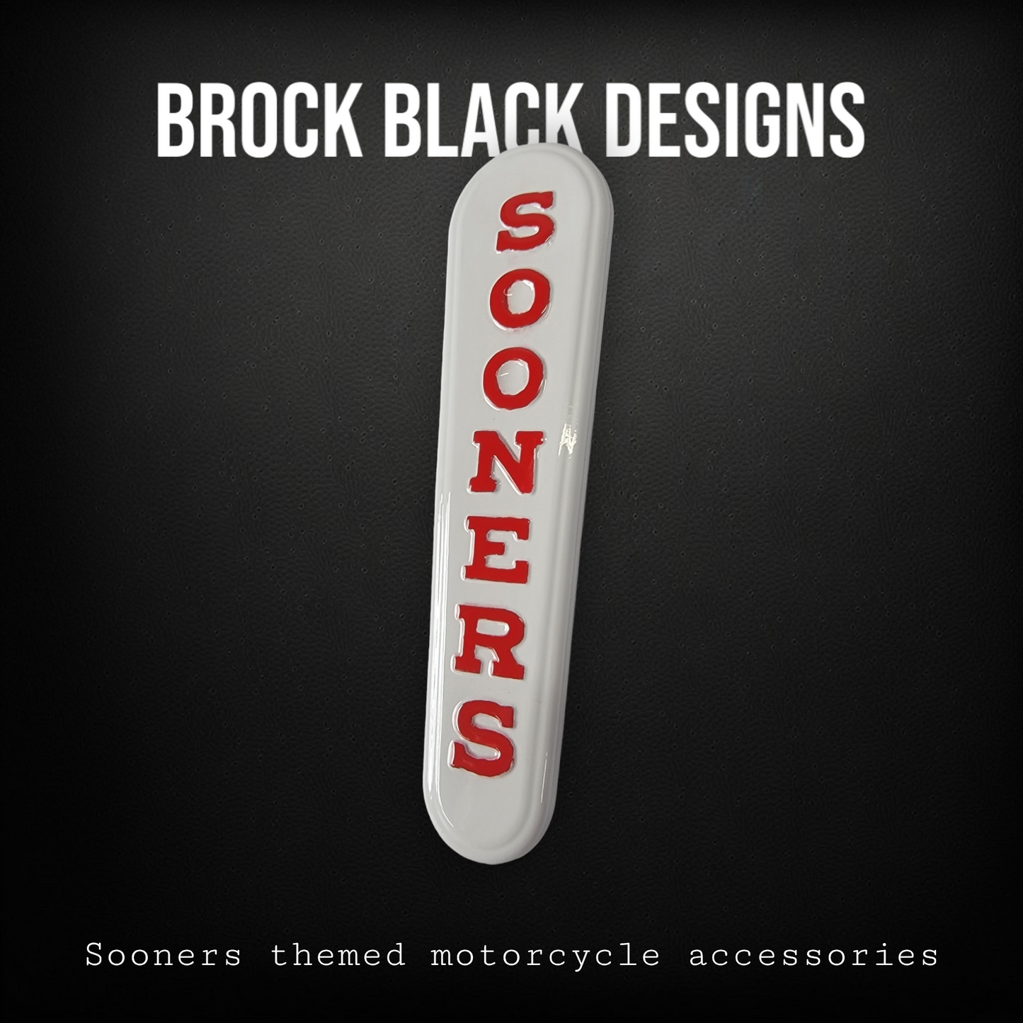 08+ Sooners themed console insert