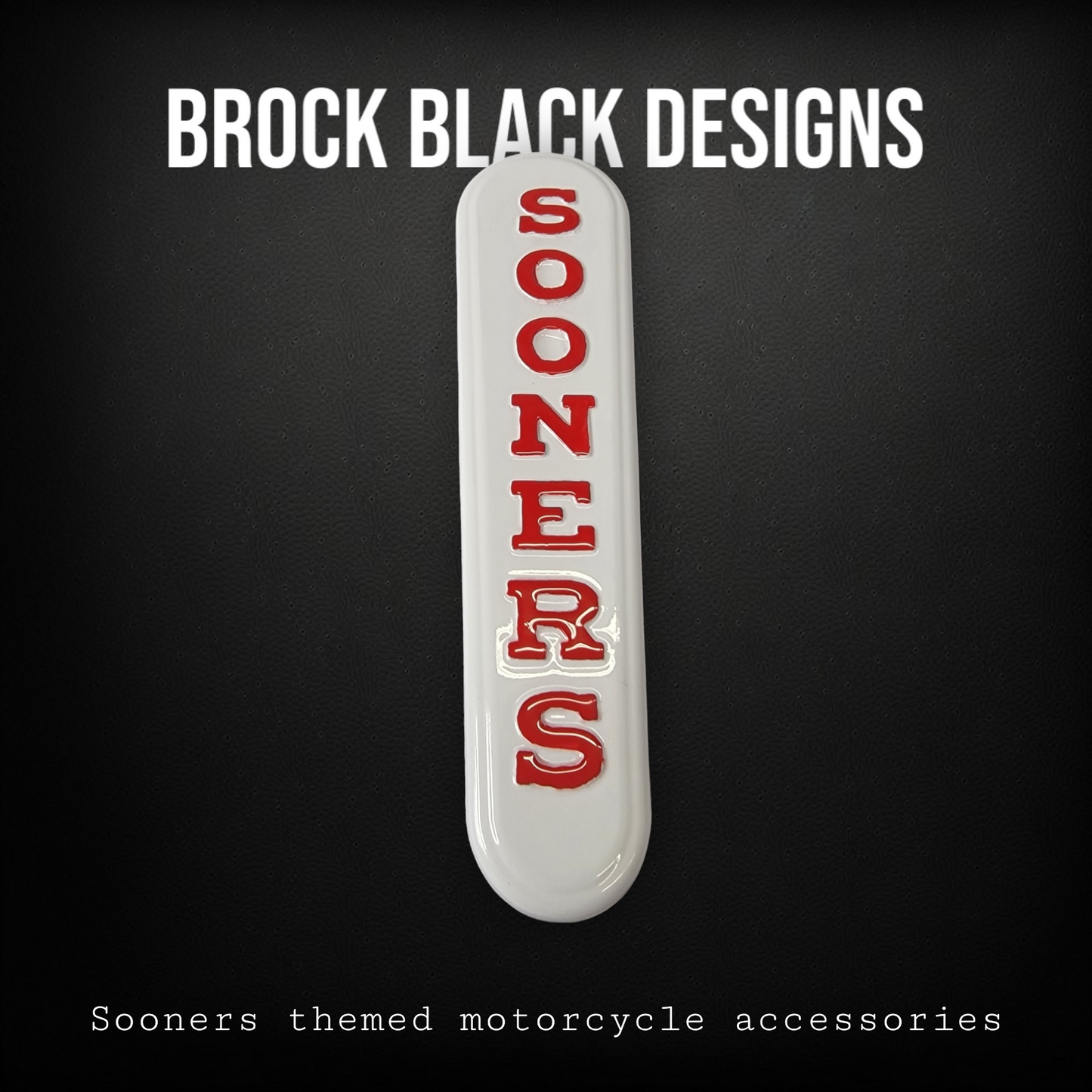 08+ Sooners themed console insert