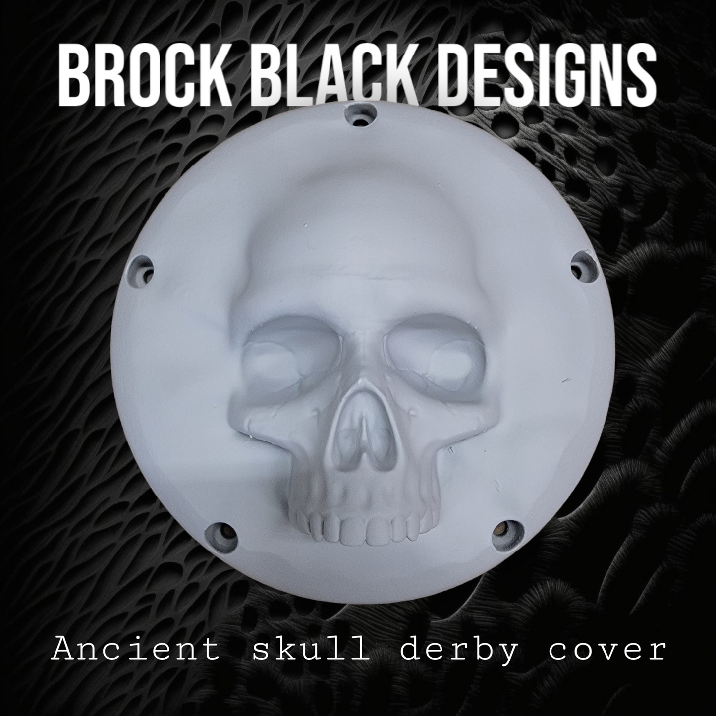 3D Ancient Skull derby cover
