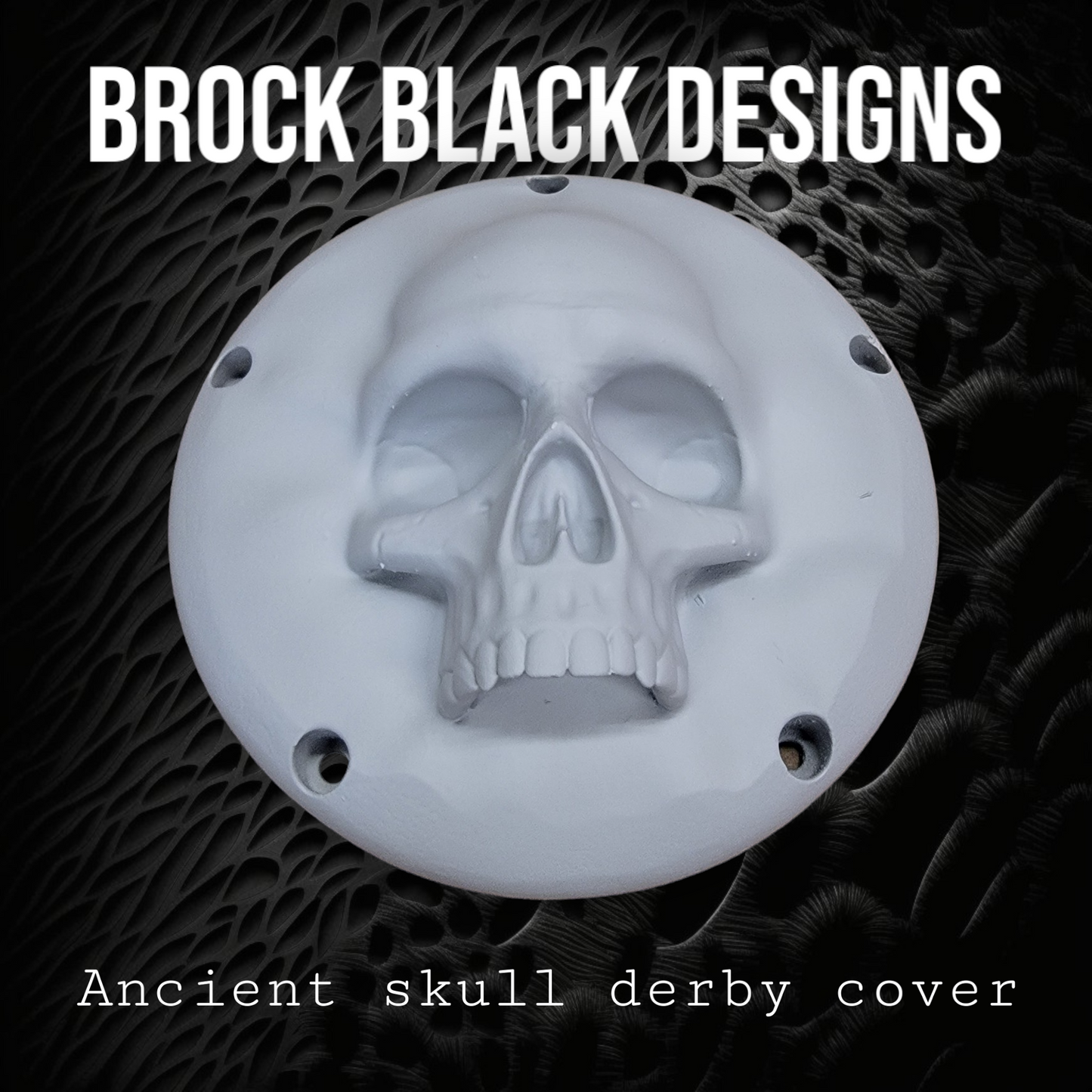 3D Ancient Skull derby cover