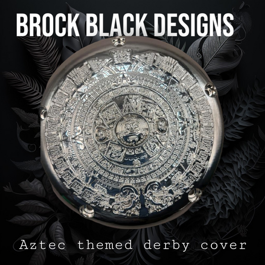 3D Aztec themed derby cover