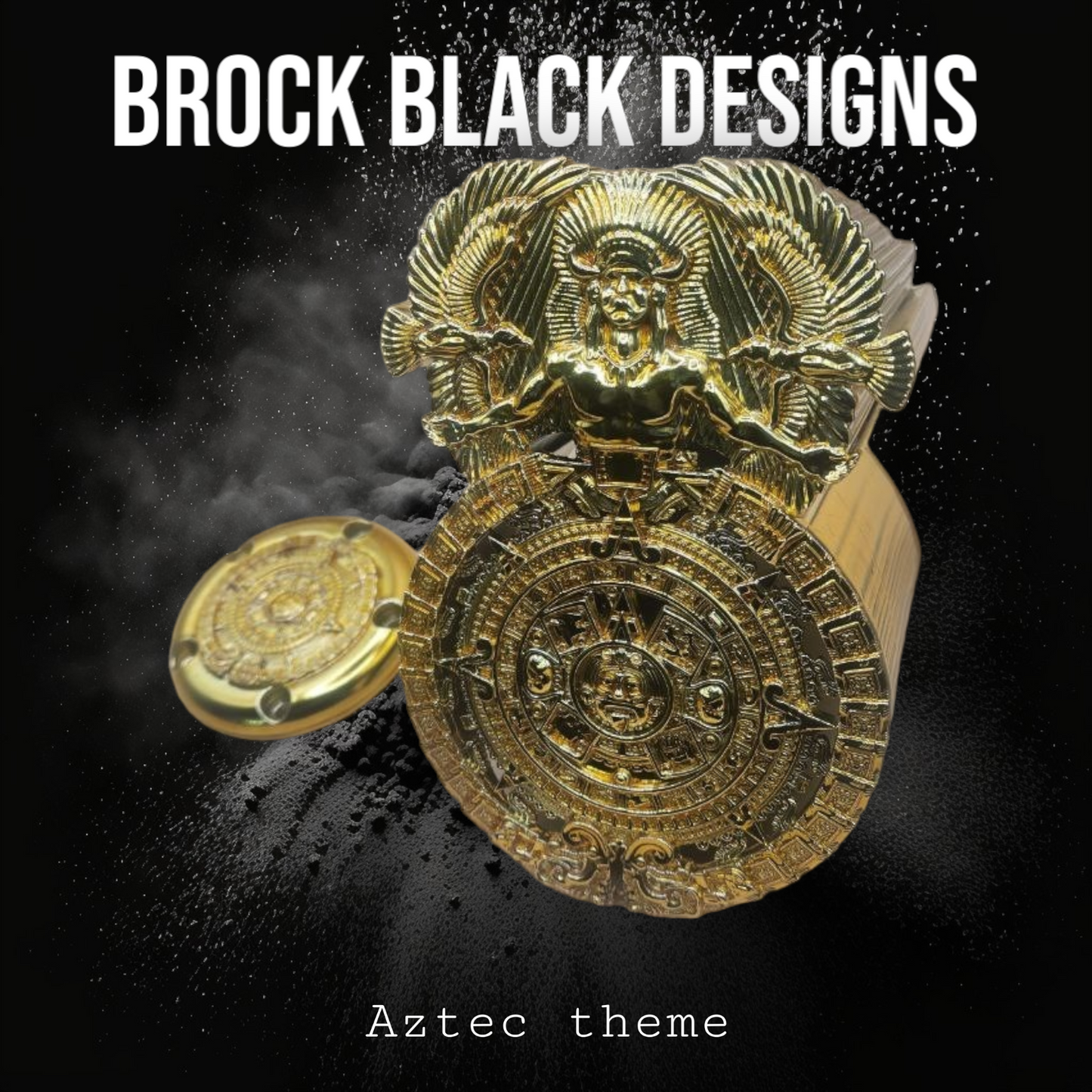 Aztec themed side-mounted horn cover