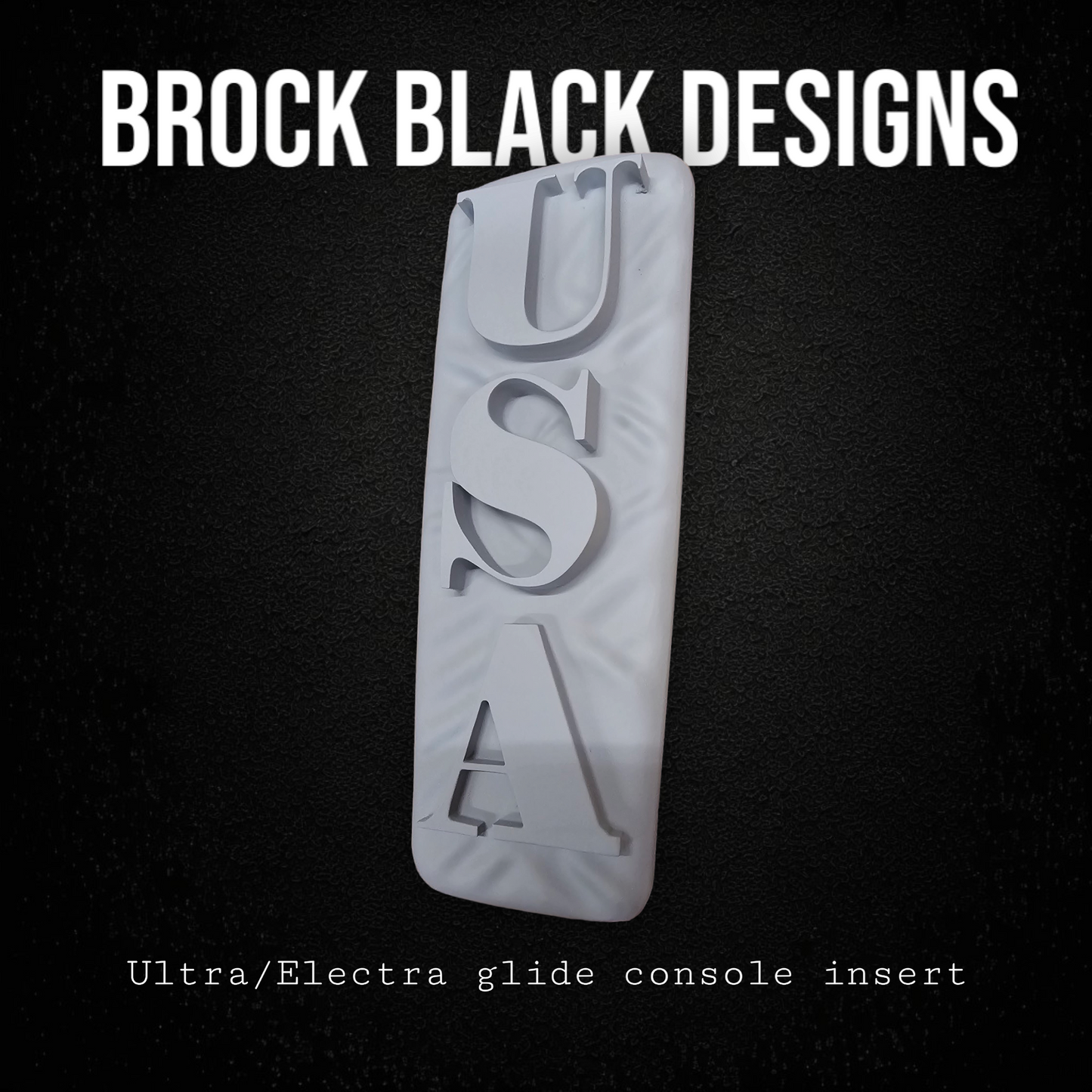 08+ ultra/Electra touring console insert 3D USA