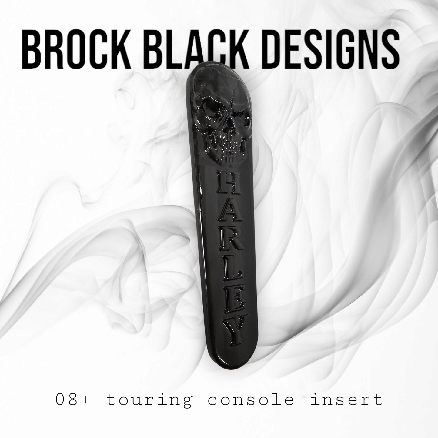 08+ touring console insert 3D Skull flag theme