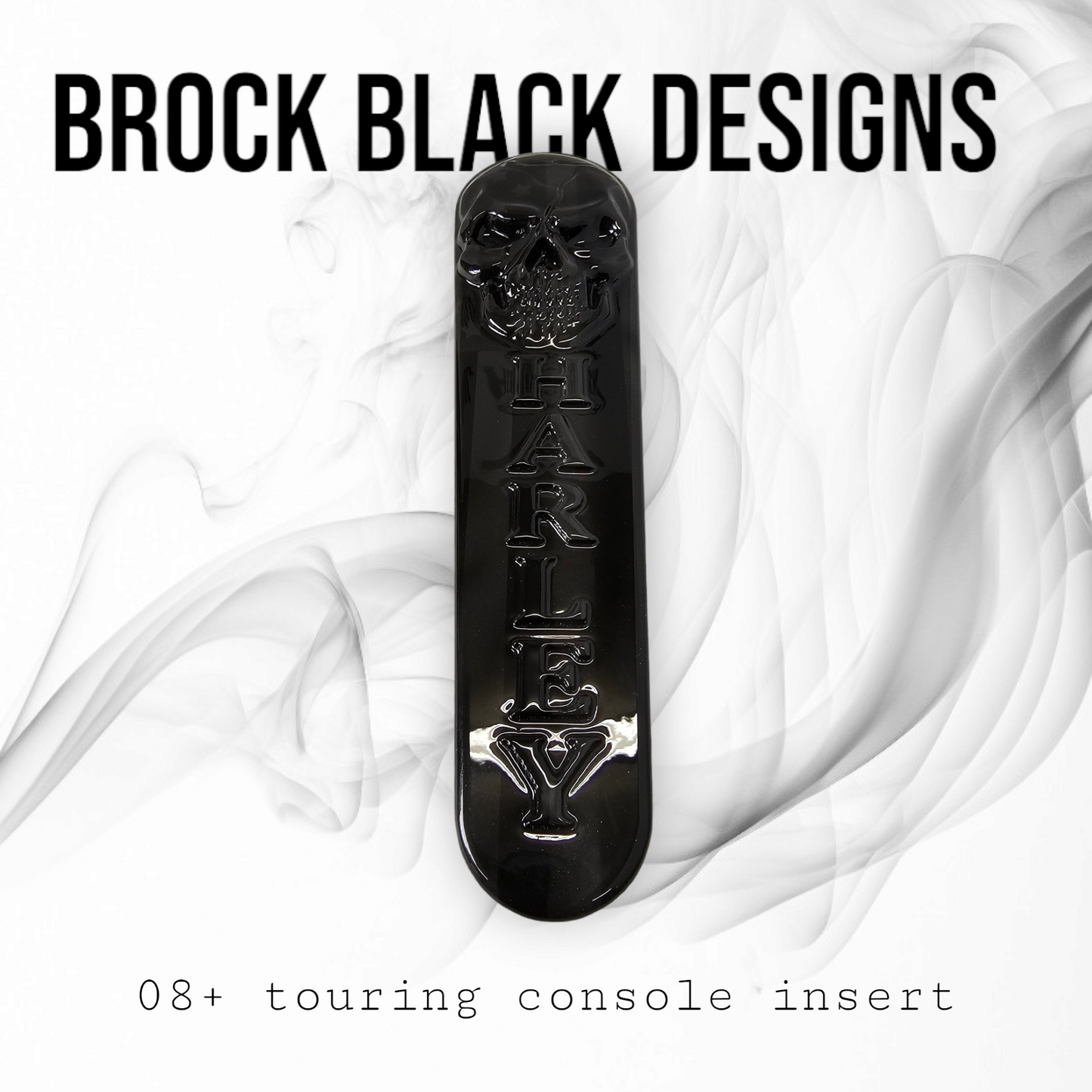 08+ touring console insert 3D Skull flag theme