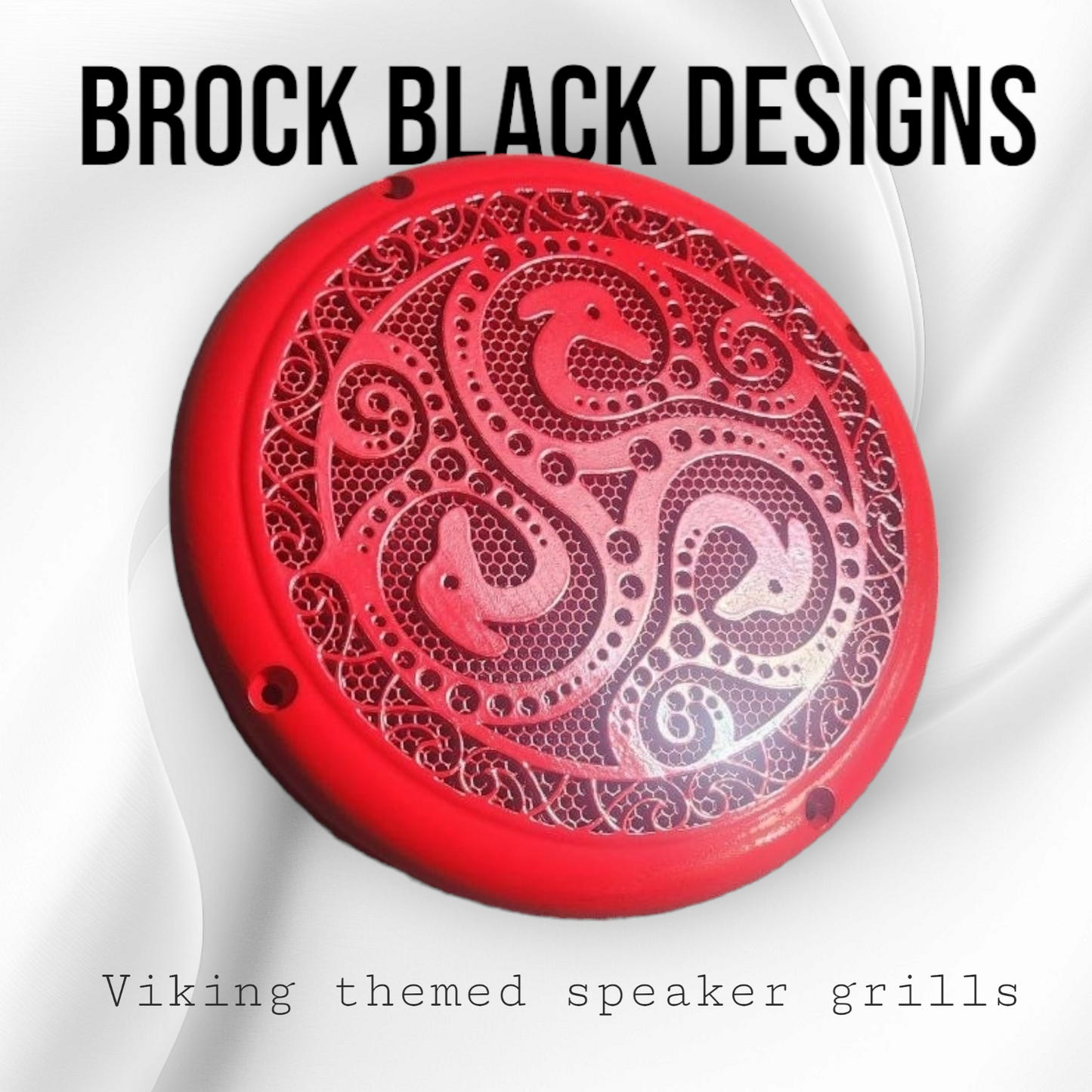 A set of bag Viking theme speakers grill covers