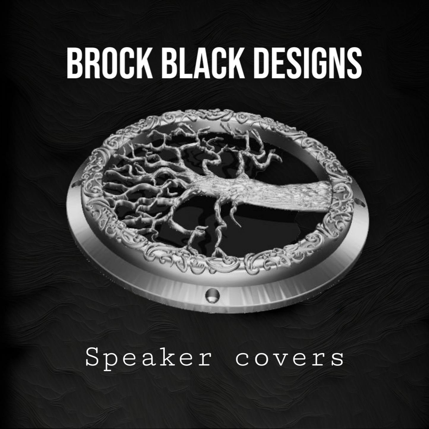 A set of bag 3D tree of life theme speakers grill covers